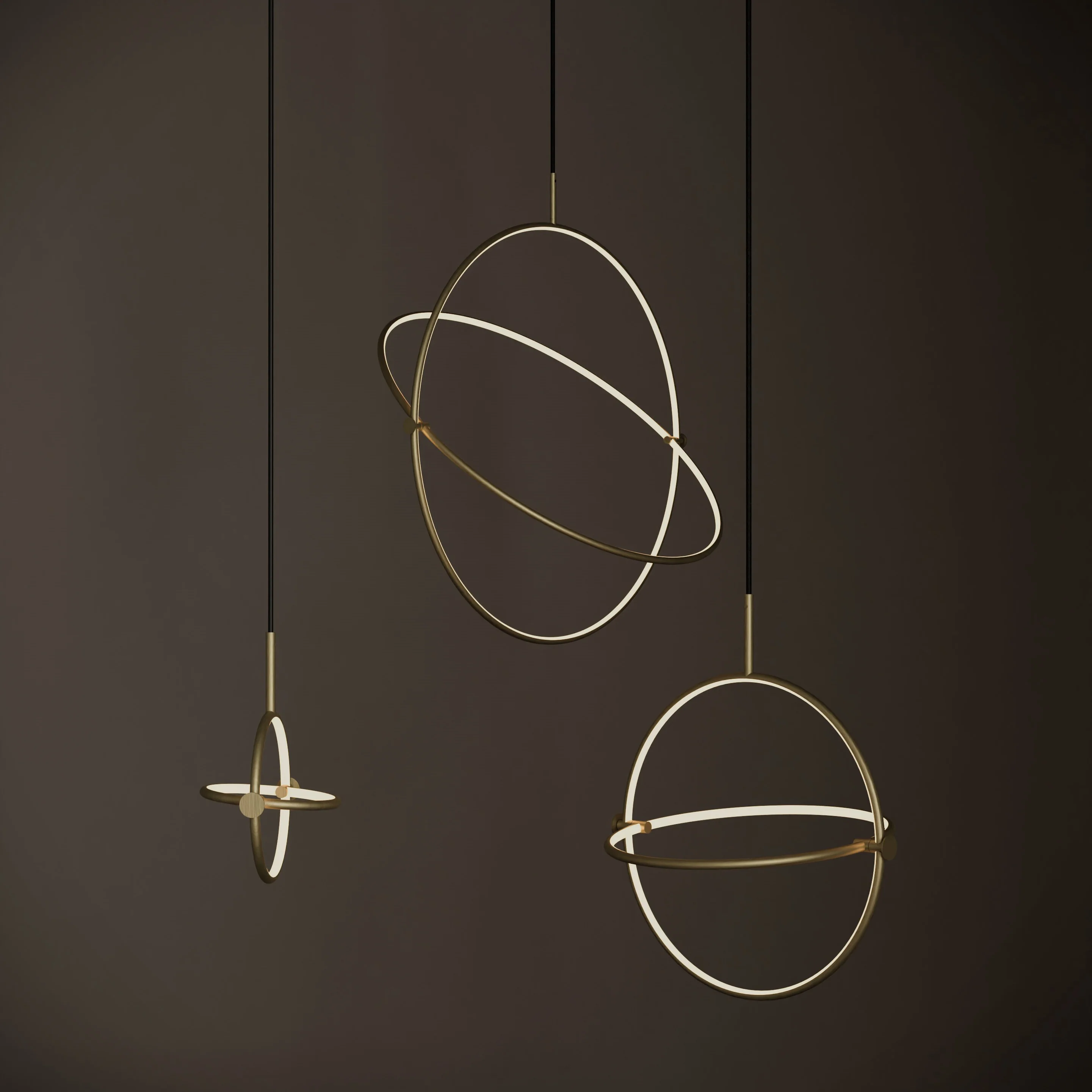 Lampa wisząca MARU mosiężny - Image 3
