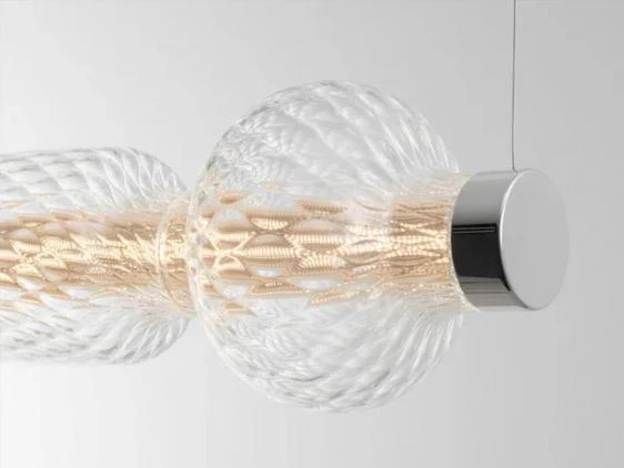 Lampa wisząca ALAMBICCO HORIZONTAL dmuchane szkło - Image 3