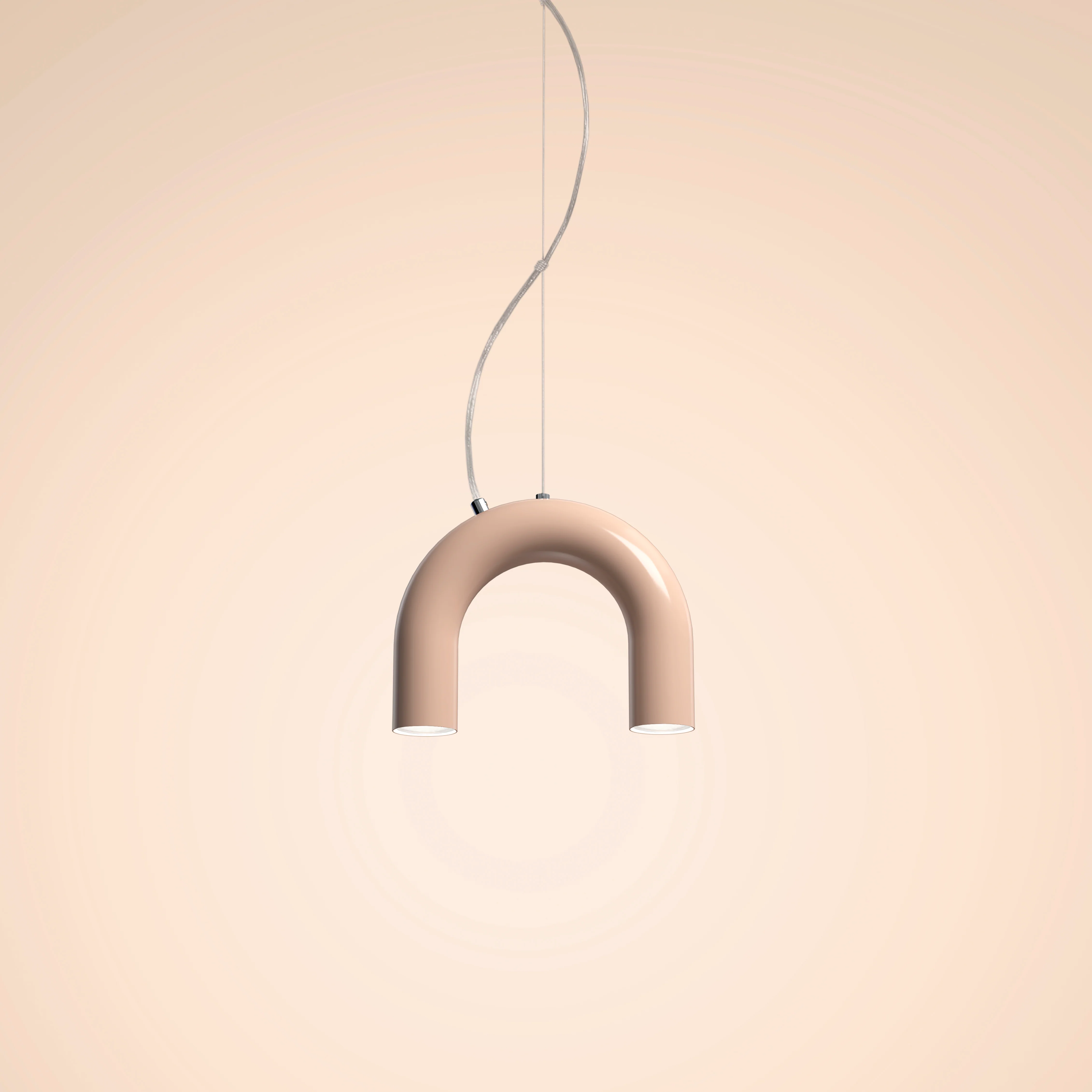 Lampa wisząca ARCH SINGLE beżowy - Image 3