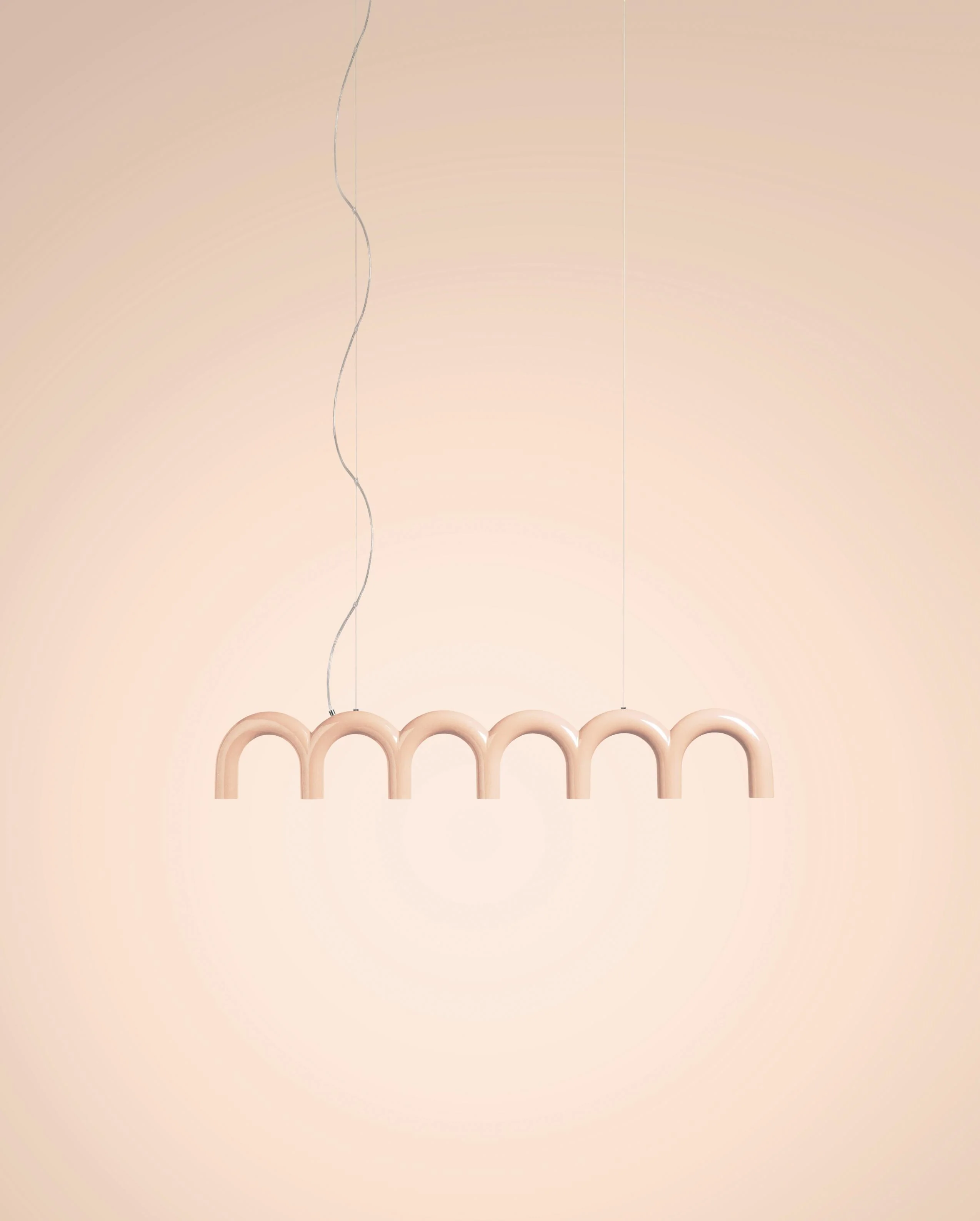 Lampa wisząca ARCH STRAIGHT beżowy - Image 3