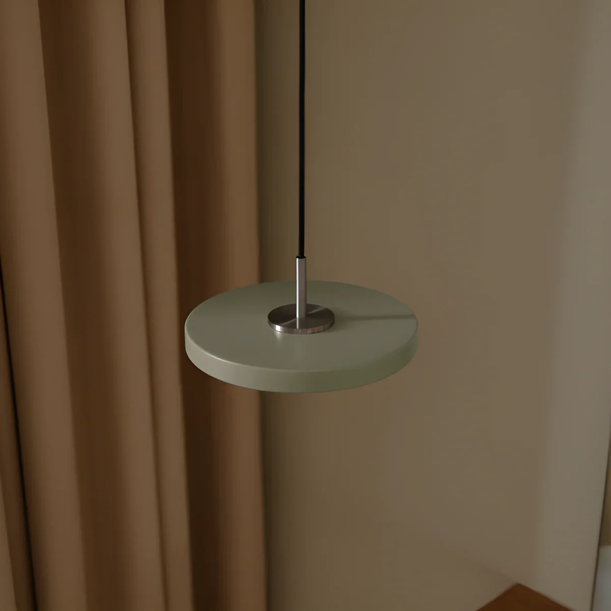 Lampa wisząca ASTERIA MICRO oliwkowy ze srebrną wstawką - Image 2