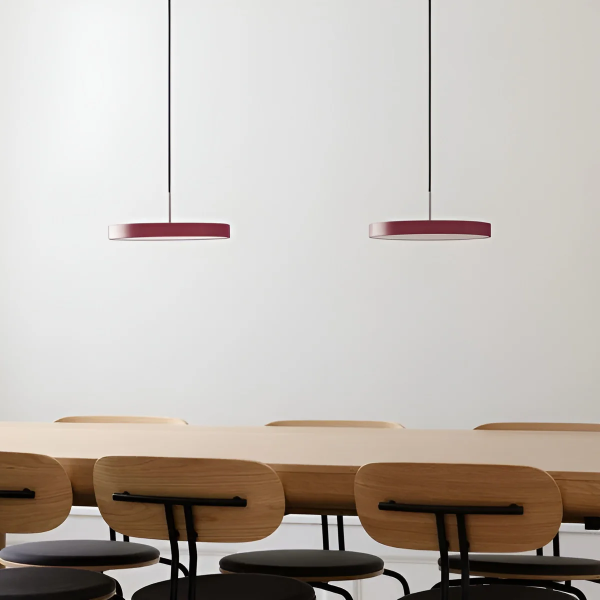 Lampa wisząca ASTERIA PLUS bordowy ze srebrną wstawką - Image 3