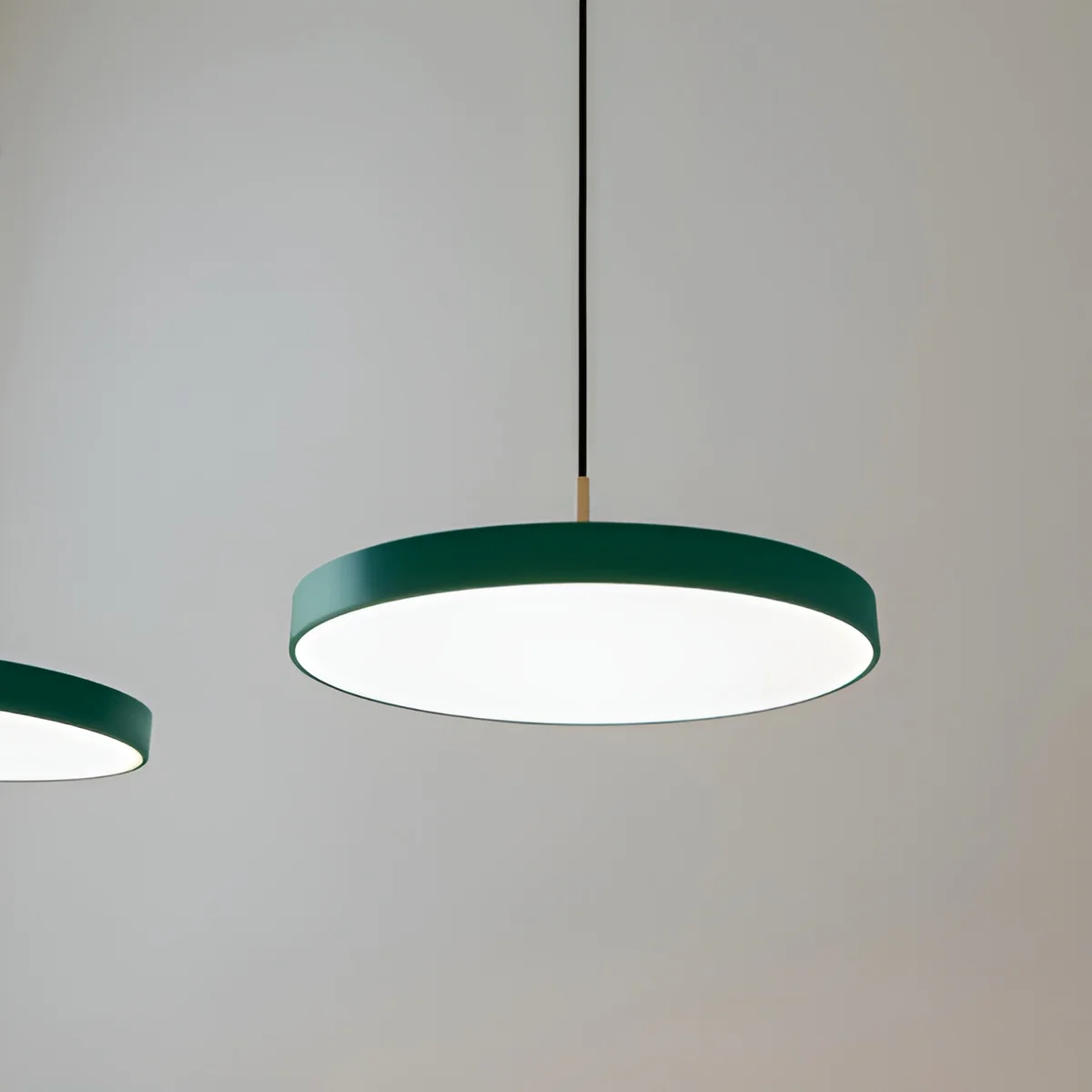 Lampa wisząca ASTERIA PLUS ciemnozielony ze złotą wstawką - Image 4