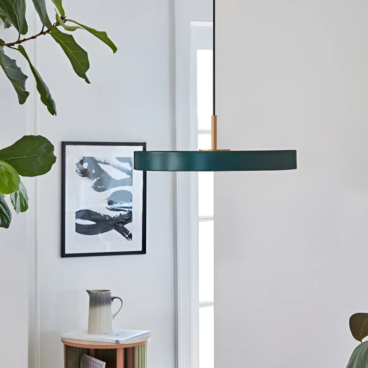 Lampa wisząca ASTERIA PLUS ciemnozielony ze złotą wstawką - Image 6