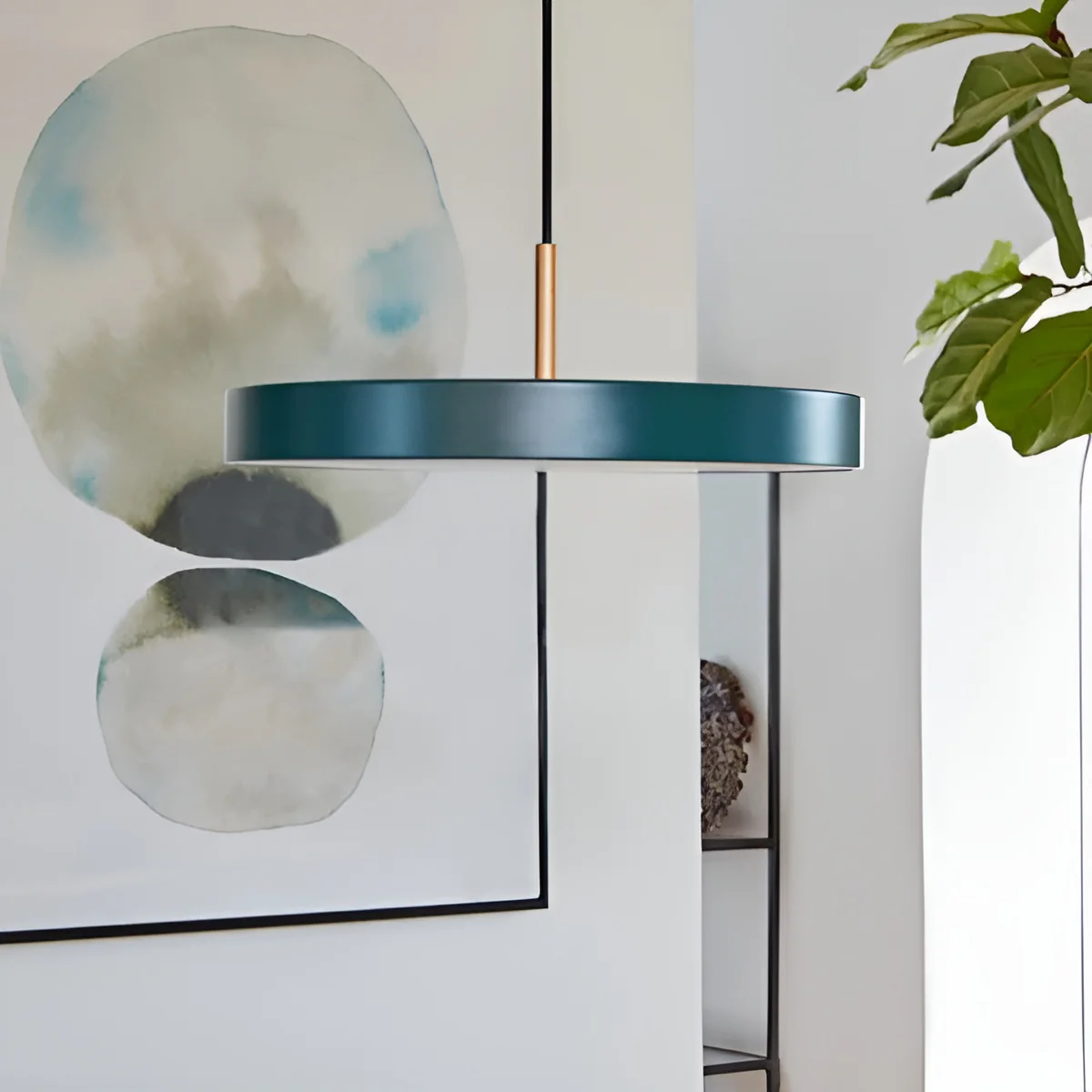 Lampa wisząca ASTERIA PLUS ciemnozielony ze złotą wstawką - Image 7