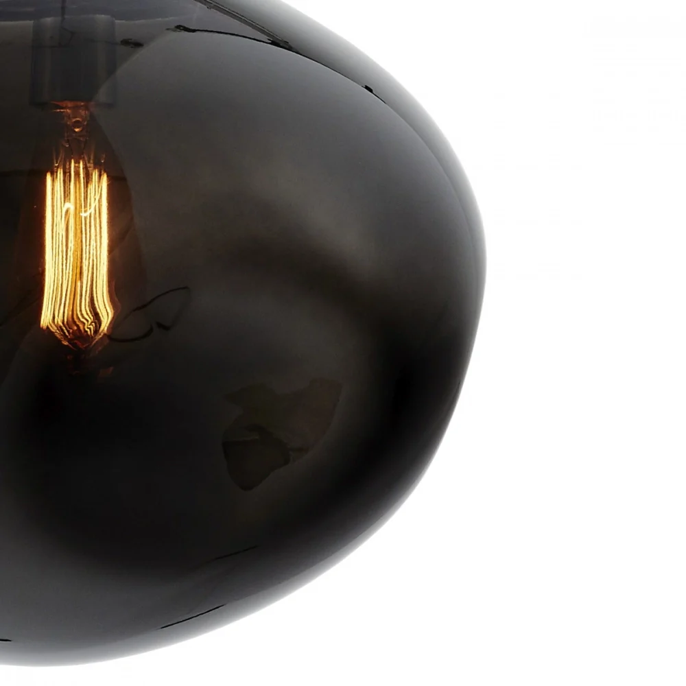 Lampa wisząca AVIA dymiony czarny z czarnym wykończeniem - Image 10