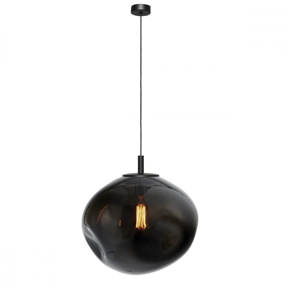 Lampa wisząca AVIA dymiony czarny z czarnym wykończeniem - Image 5