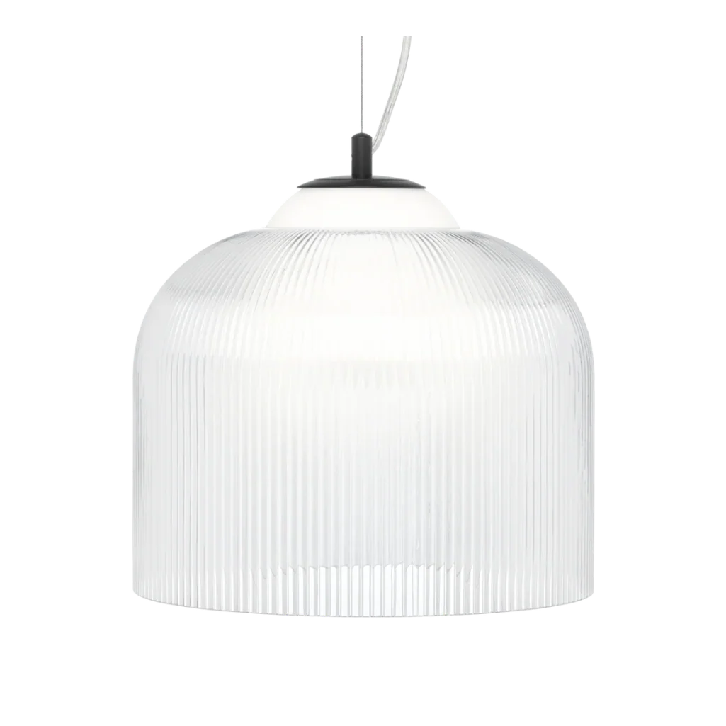 Lampa wisząca AYLA ryflowane szkło