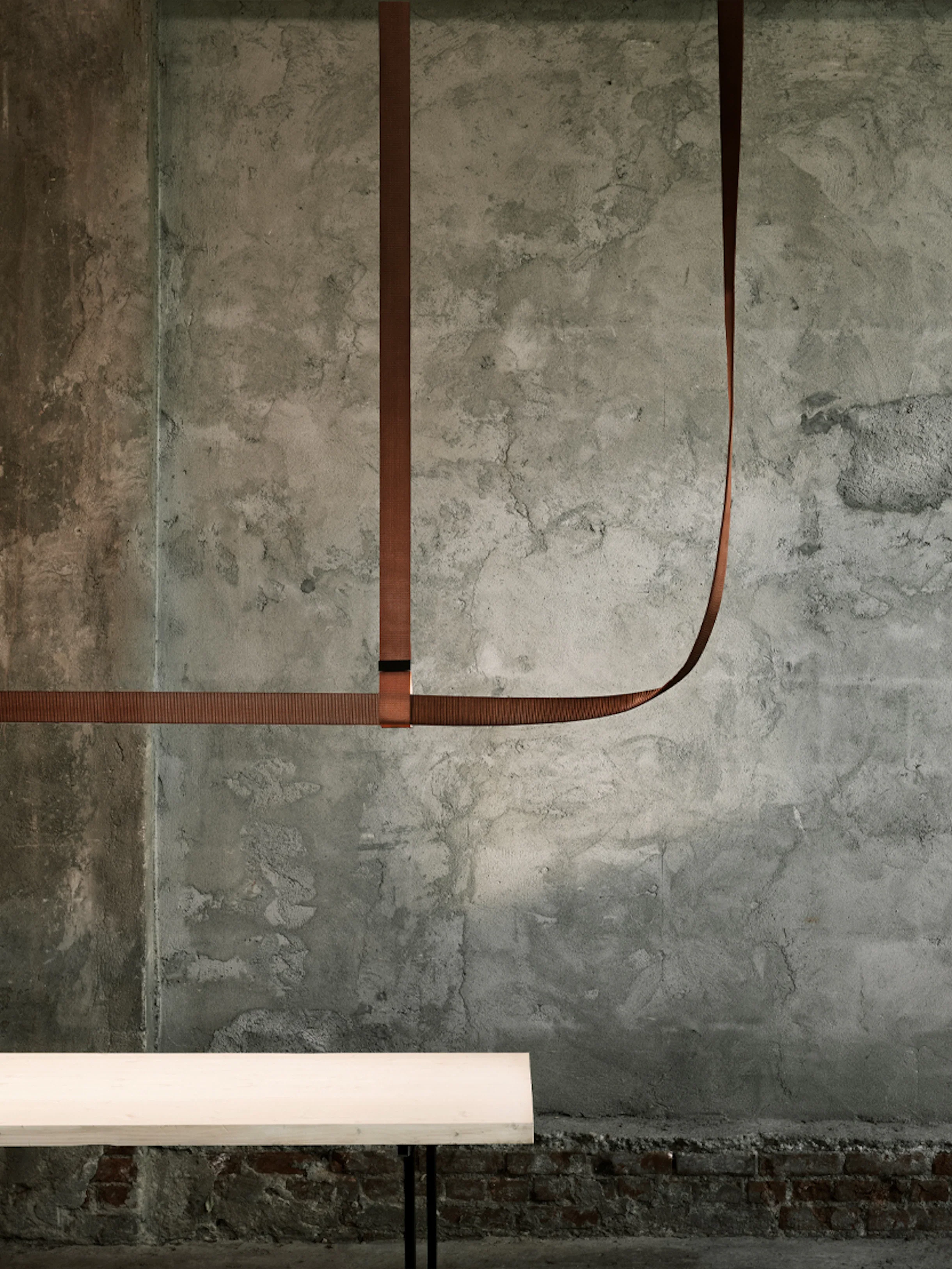 Lampa wisząca BELT brązowa skóra - Image 7