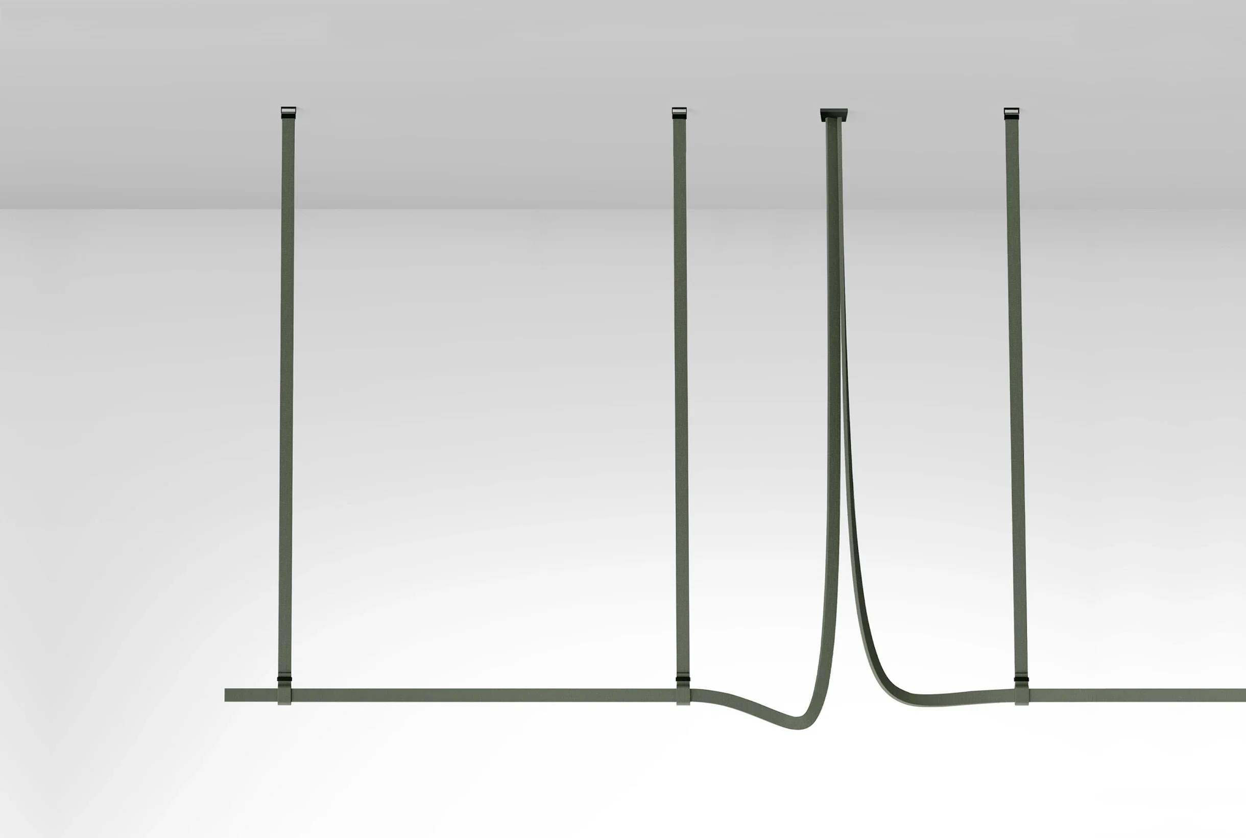 Lampa wisząca BELT zielona skóra - Image 3