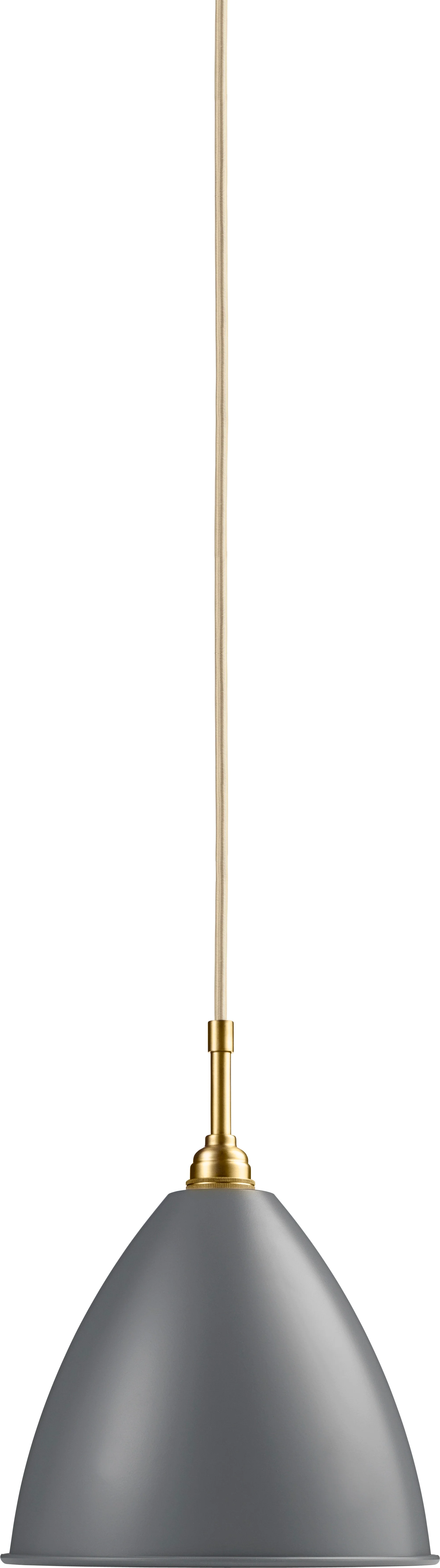 Lampa wisząca BESTLITE BL9 mosiądz z szarym kloszem - Image 4