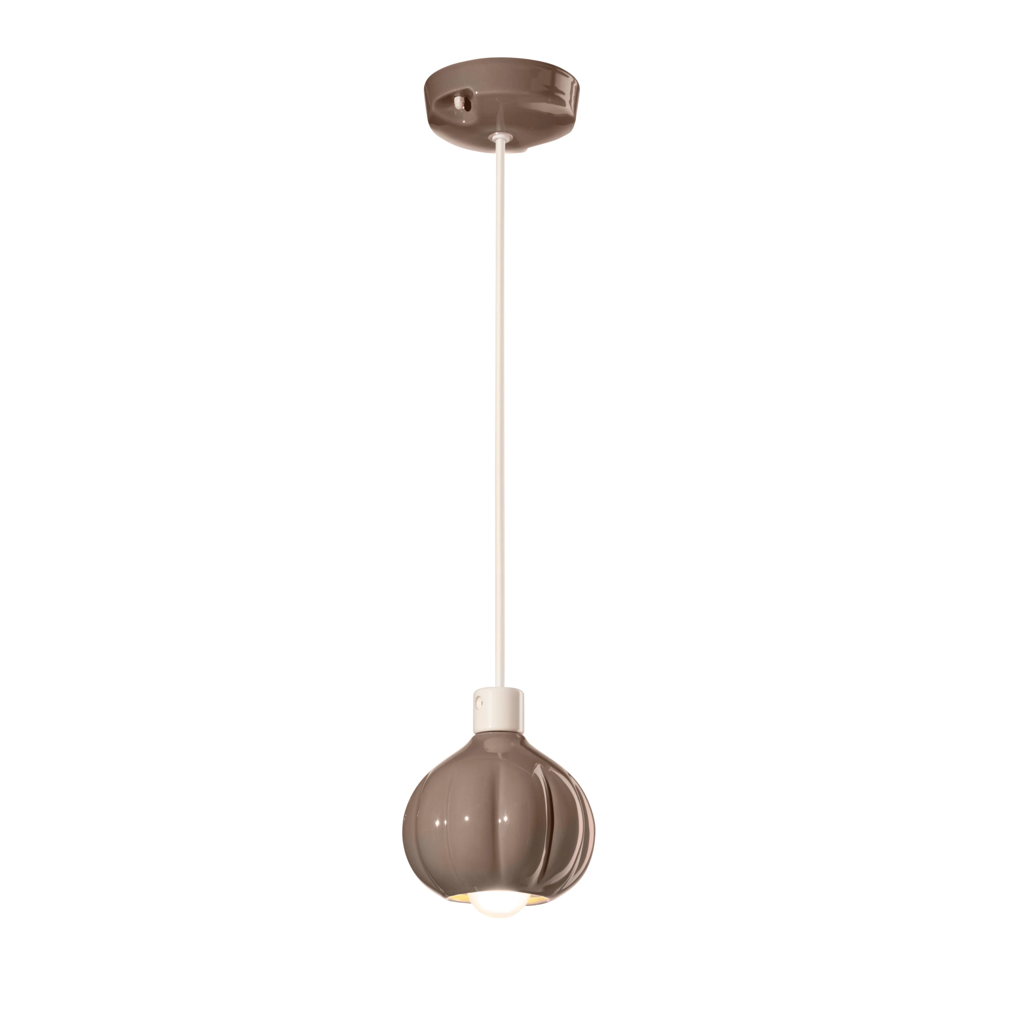 Lampa wisząca ceramiczna AFOXÉ mokka - Image 3
