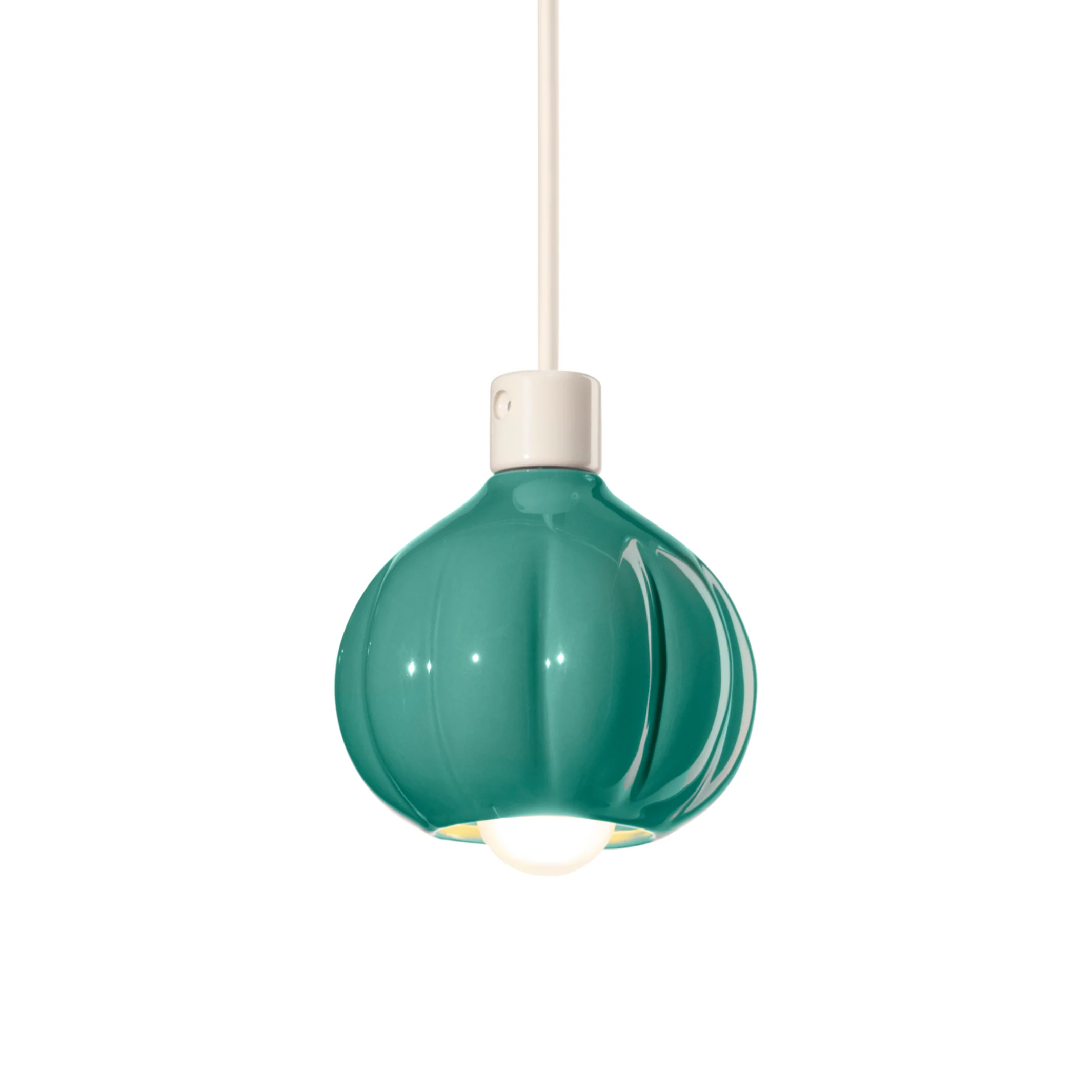 Lampa wisząca ceramiczna AFOXÉ turkusowy