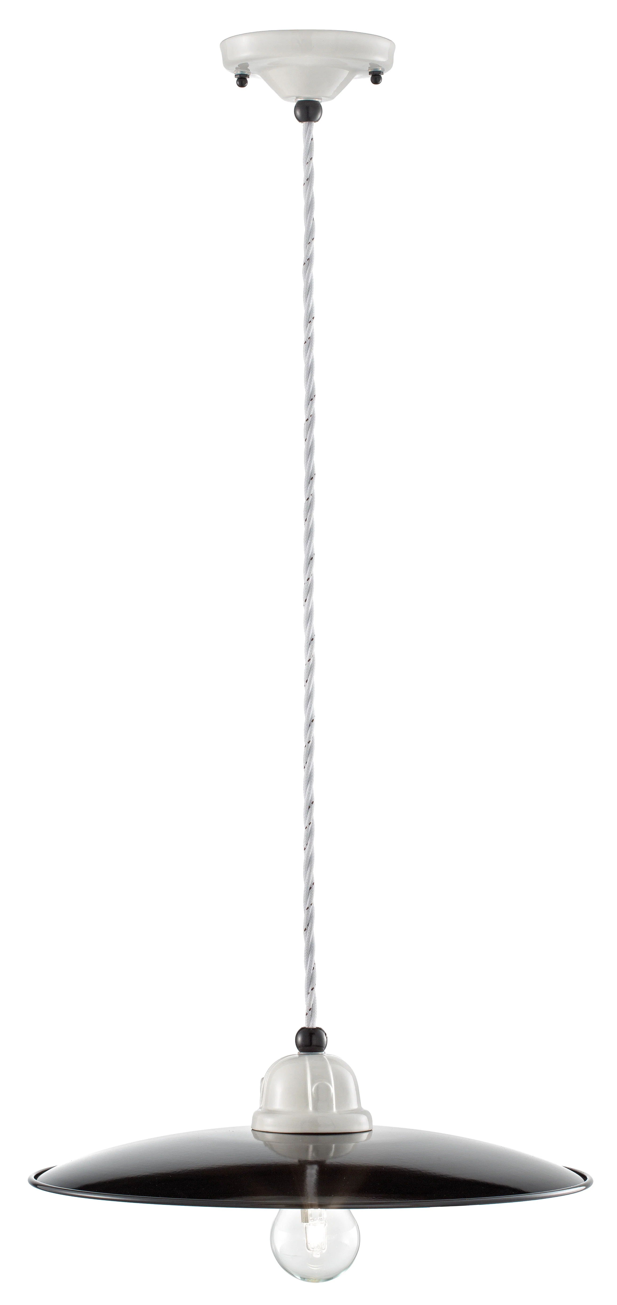 Lampa wisząca ceramiczna B&W biało-czarny - Image 4