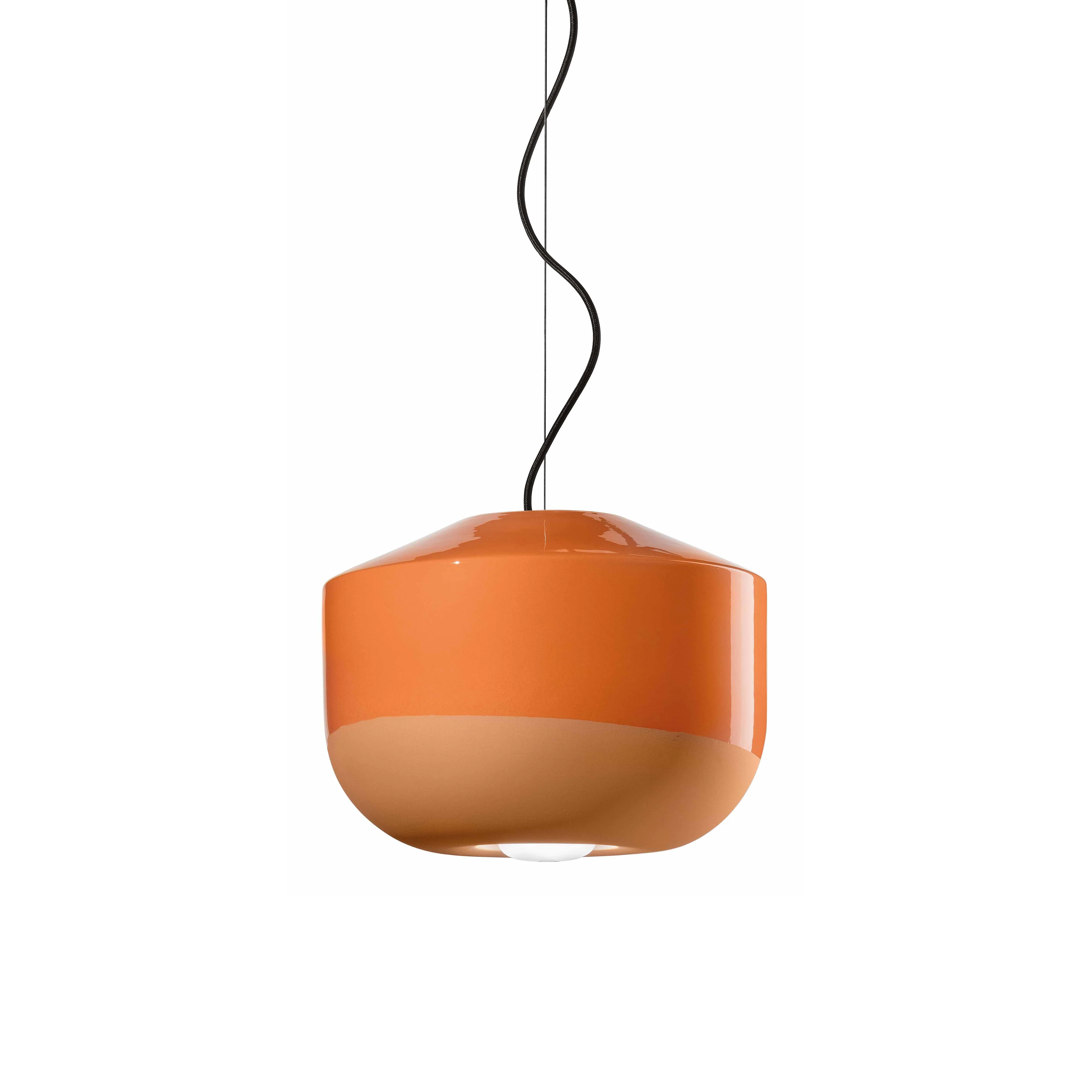 Lampa wisząca ceramiczna BELLOTA pomarańczowy