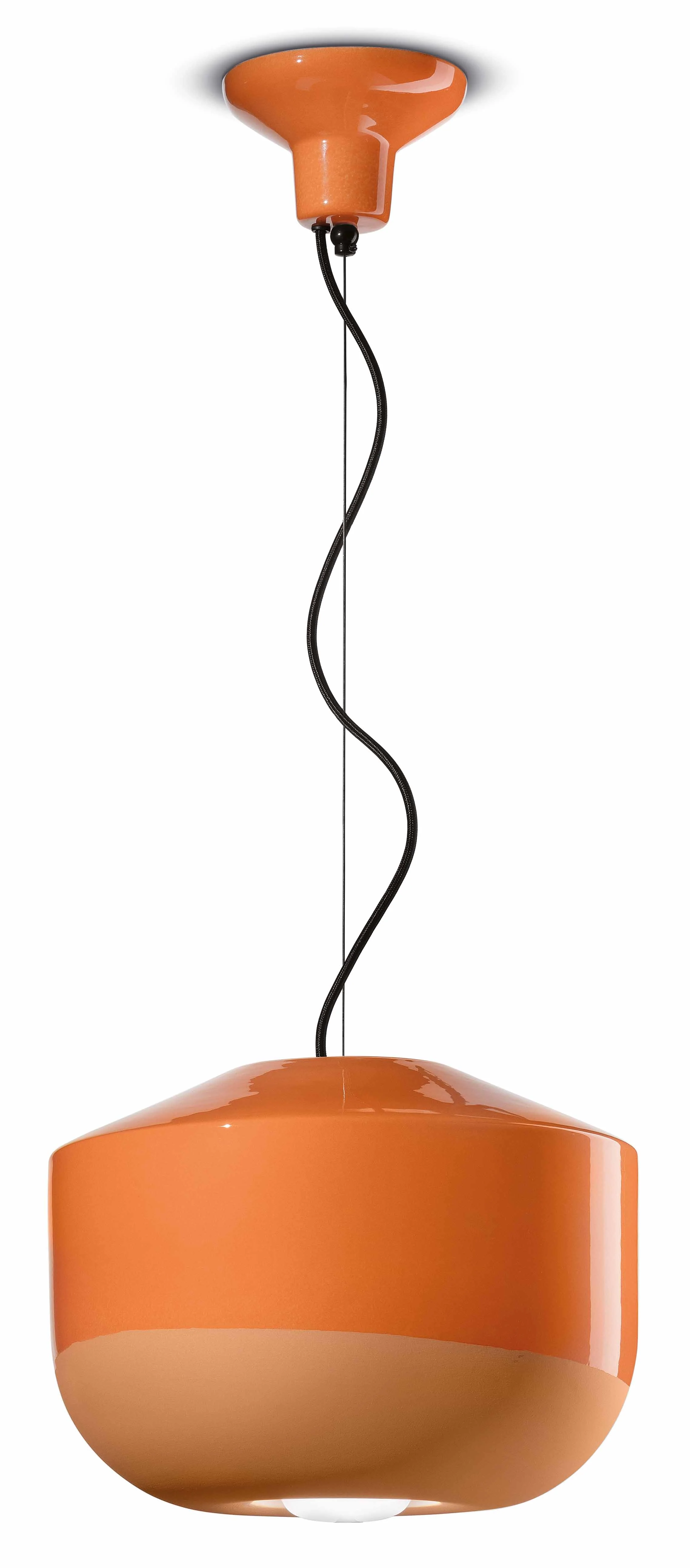 Lampa wisząca ceramiczna BELLOTA pomarańczowy - Image 5