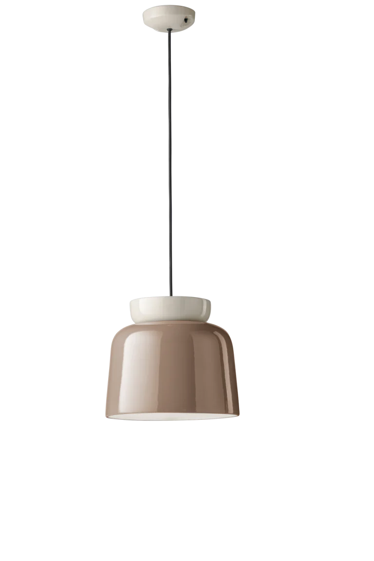 Lampa wisząca ceramiczna CORCOVADO mokka z beżowym - Image 3