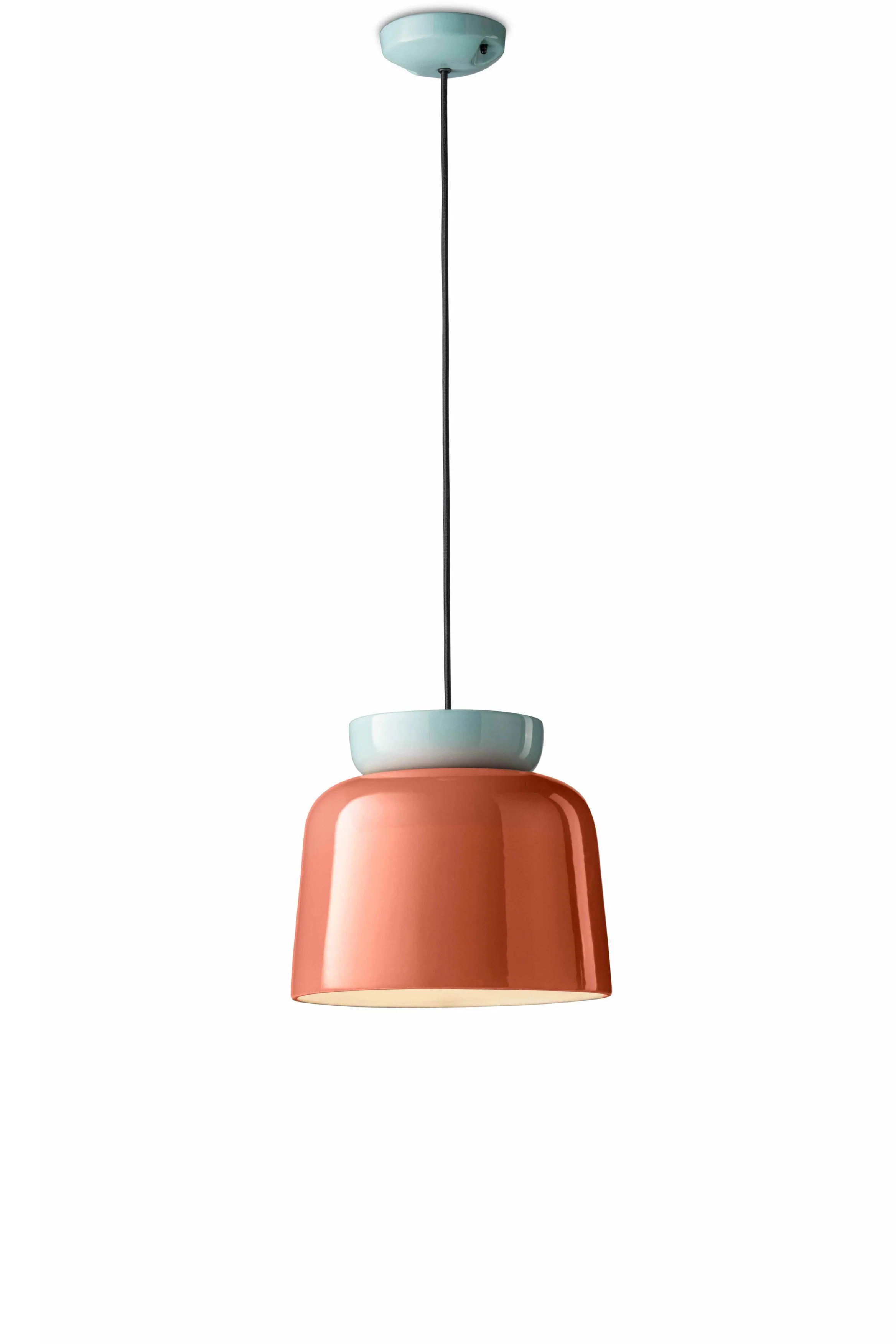 Lampa wisząca ceramiczna CORCOVADO pomarańczowy z błękitnym - Image 3