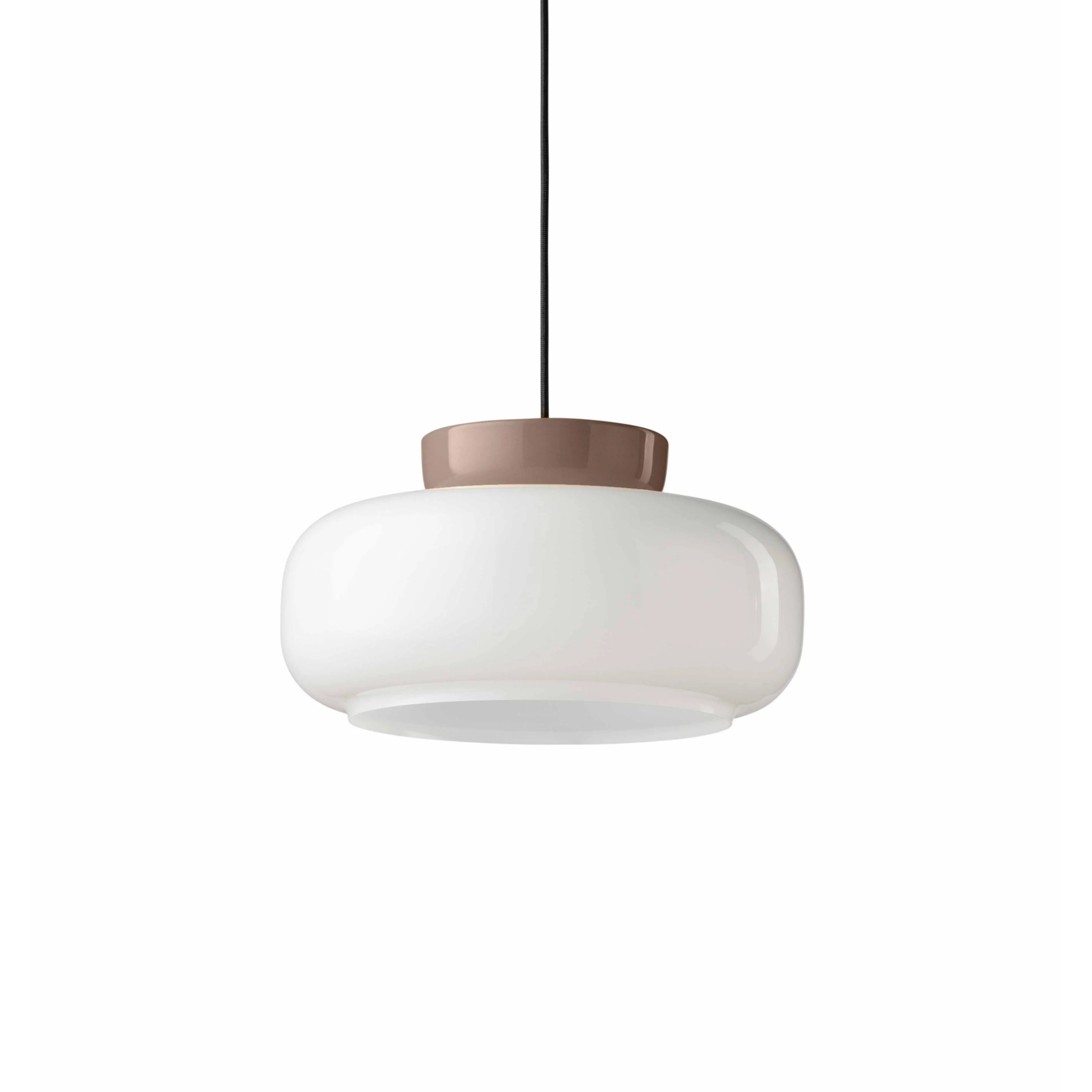 Lampa wisząca ceramiczna MARACANÀ mleczny z mokka