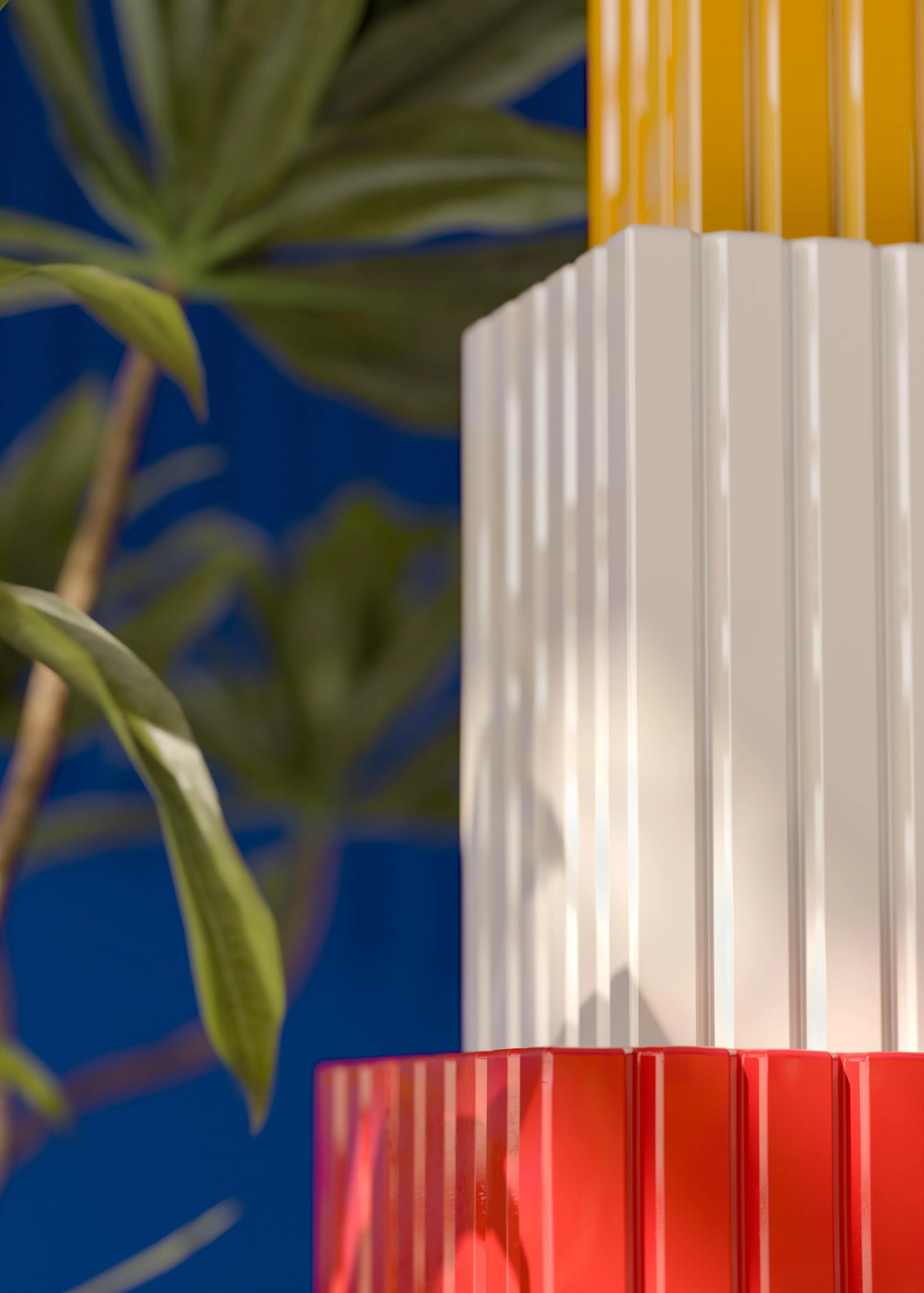 Lampa wisząca ceramiczna METRA pomarańczowy z kremowym i żółtym - Image 3