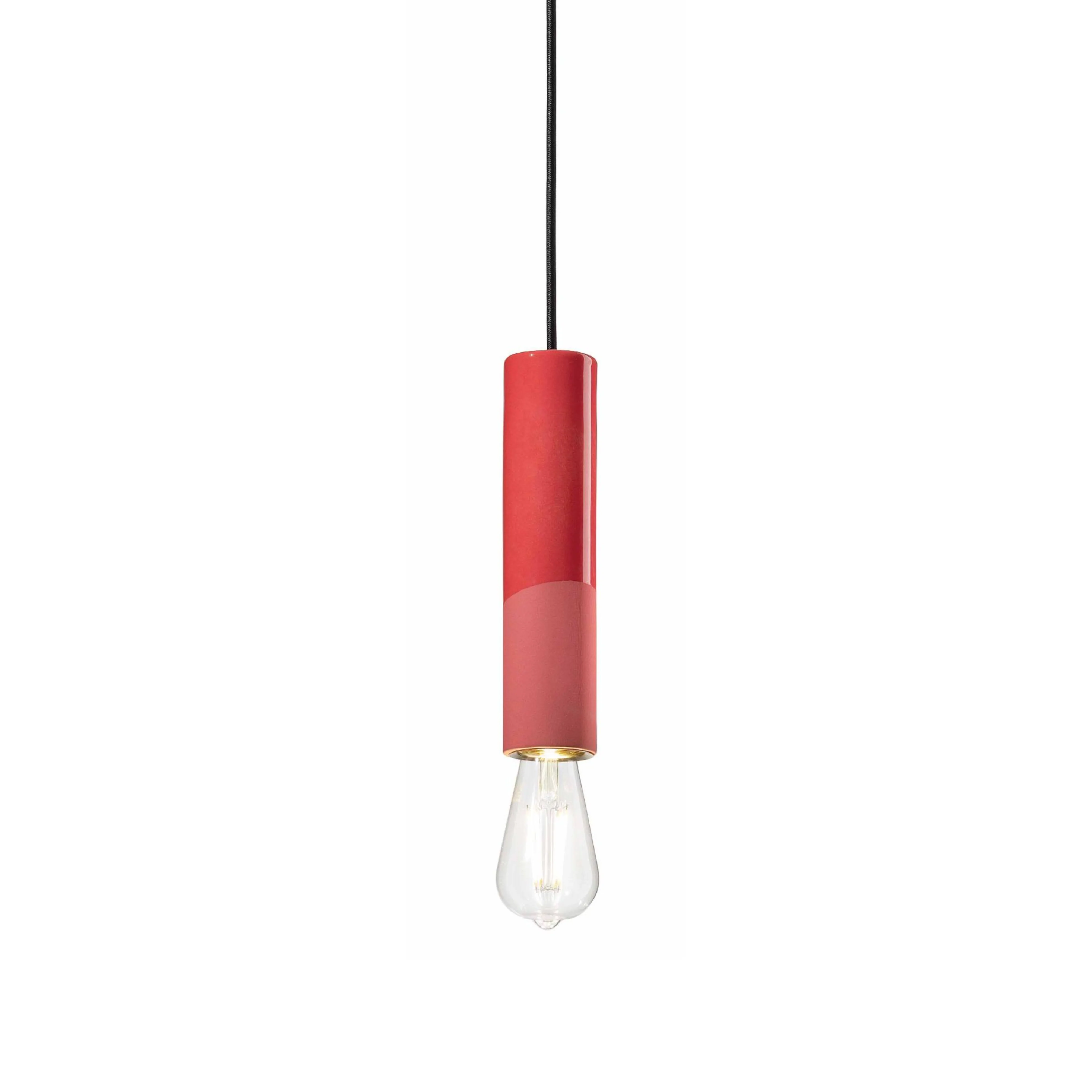 Lampa wisząca ceramiczna PI czerwony