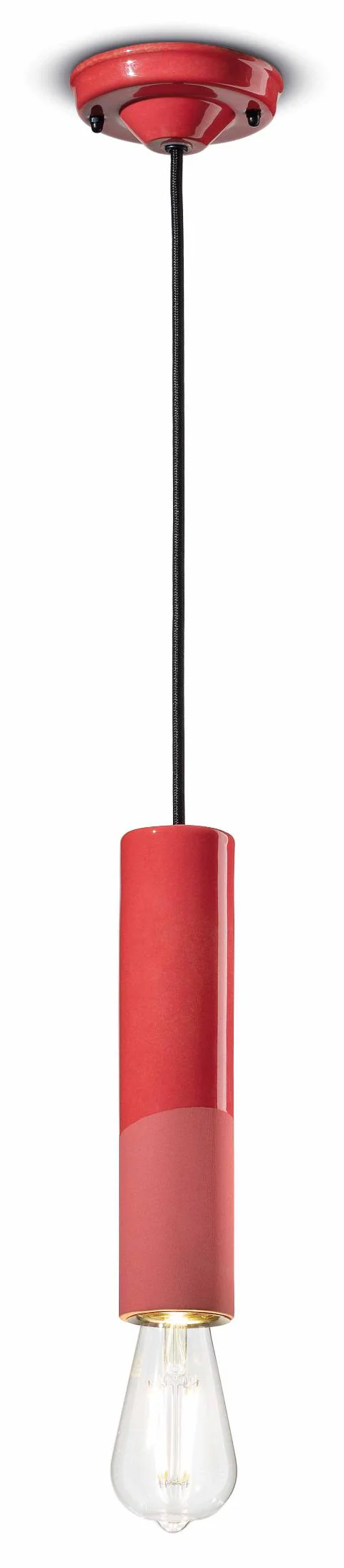 Lampa wisząca ceramiczna PI czerwony - Image 3