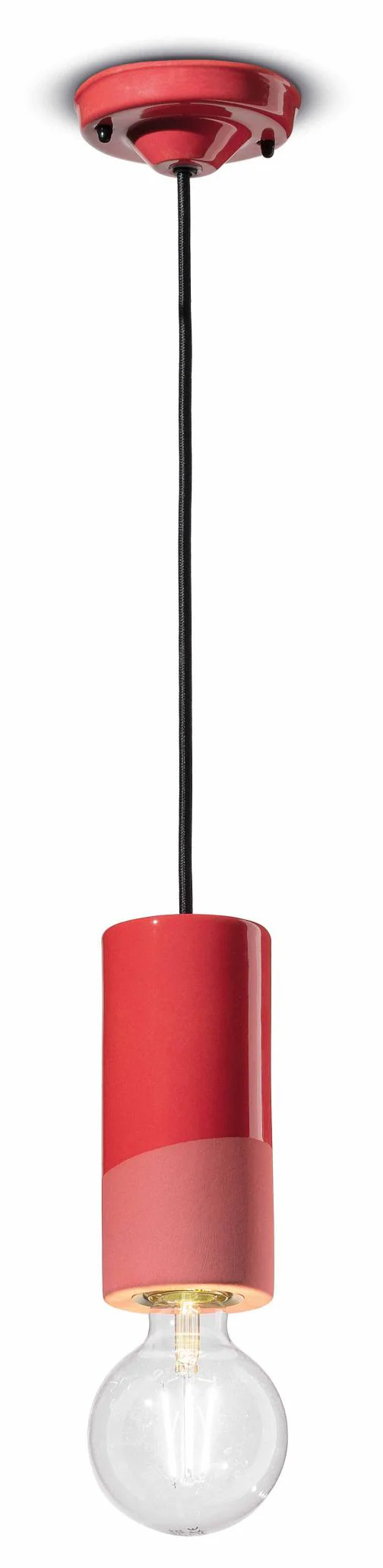Lampa wisząca ceramiczna PI czerwony - Image 4