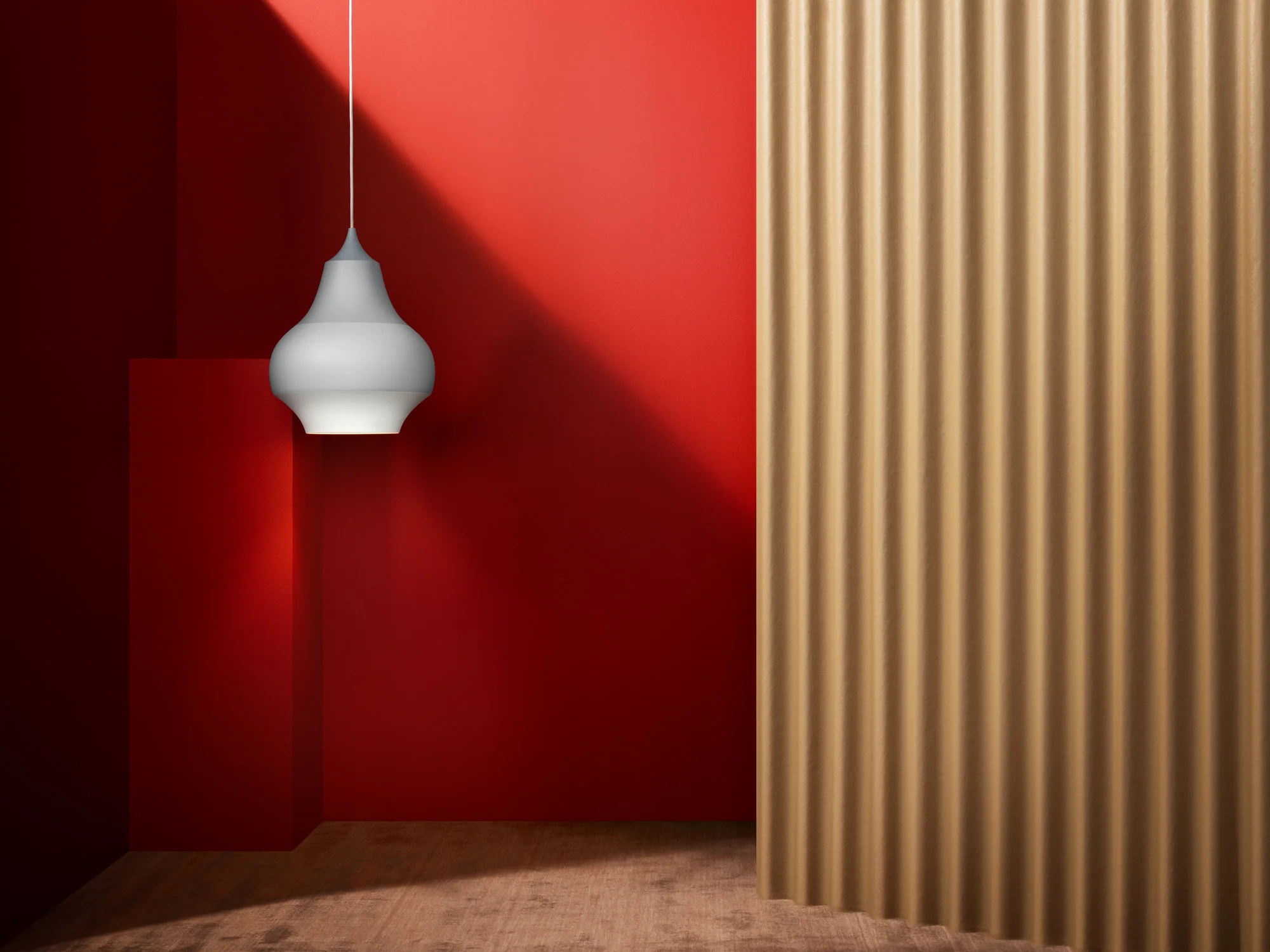Lampa wisząca CIRQUE biały z szarą końcówką - Image 2