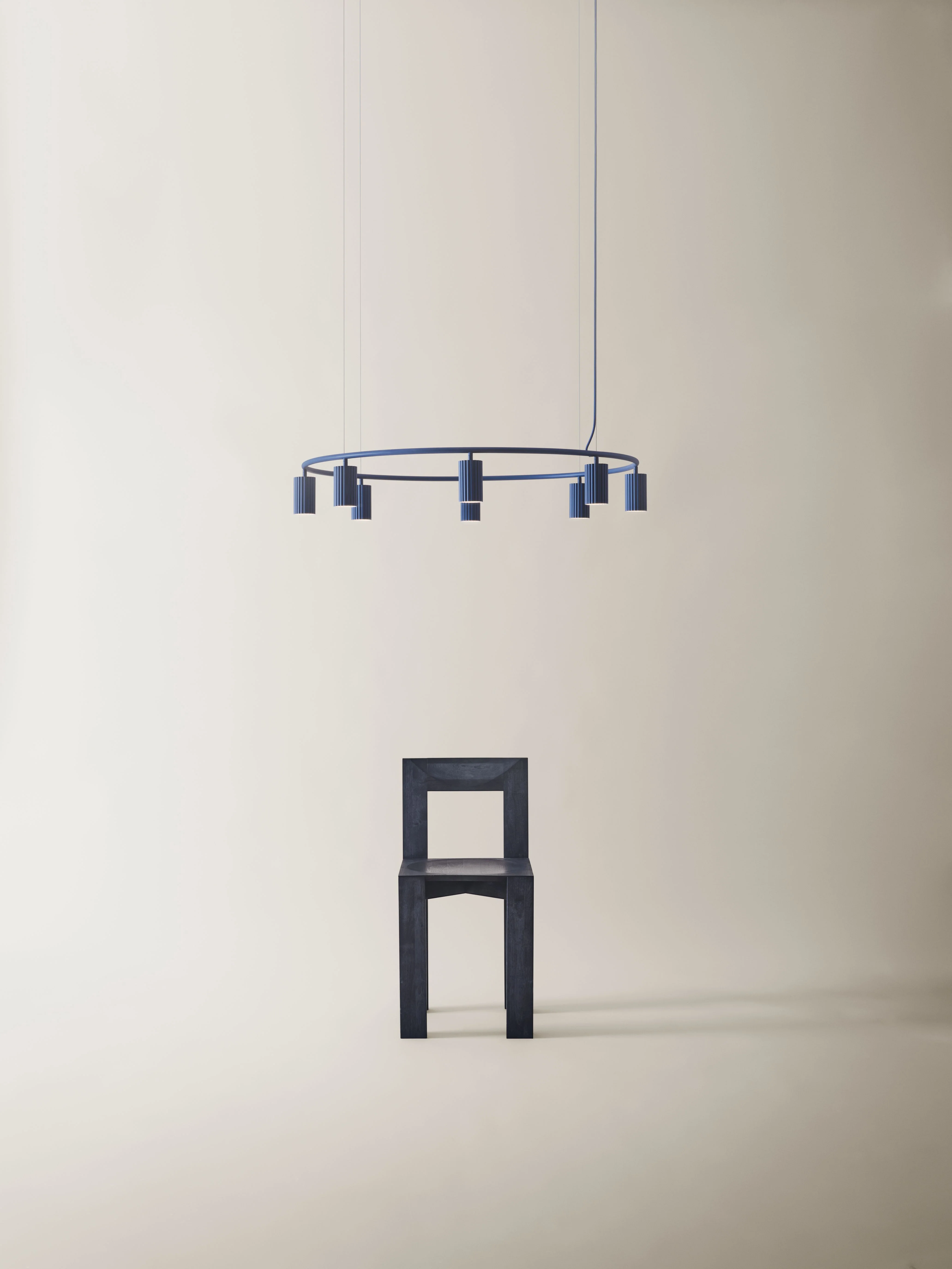 Lampa wisząca DONNA CIRCLE niebieski - Image 2