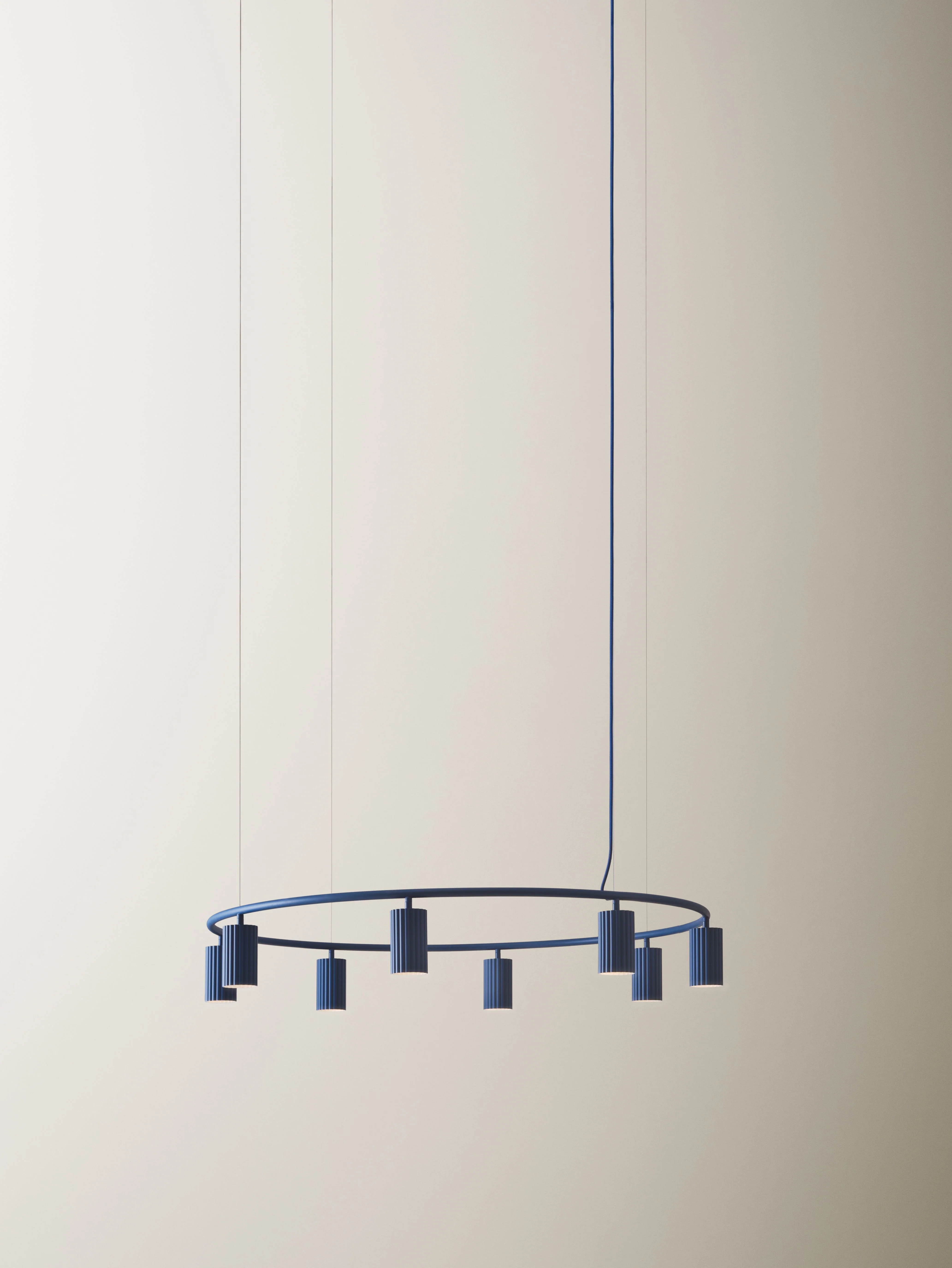 Lampa wisząca DONNA CIRCLE niebieski - Image 4