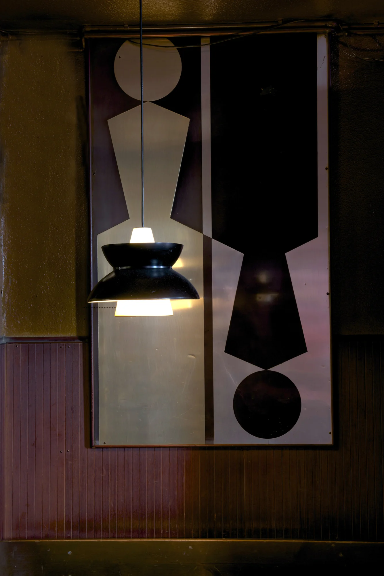 Lampa wisząca DOO-WOP biały z ciemnoszarym wykończeniem - Image 5