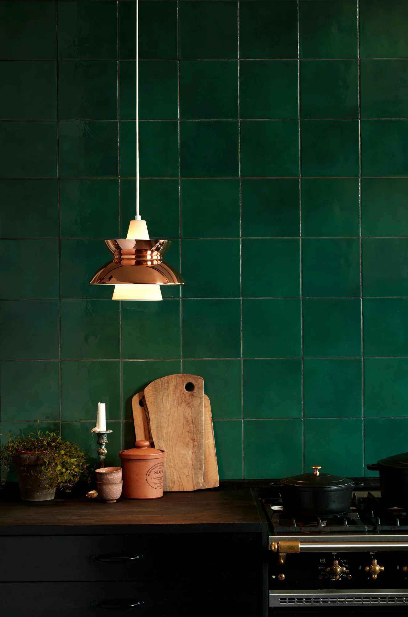 Lampa wisząca DOO-WOP biały z miedzianym wykończeniem - Image 4