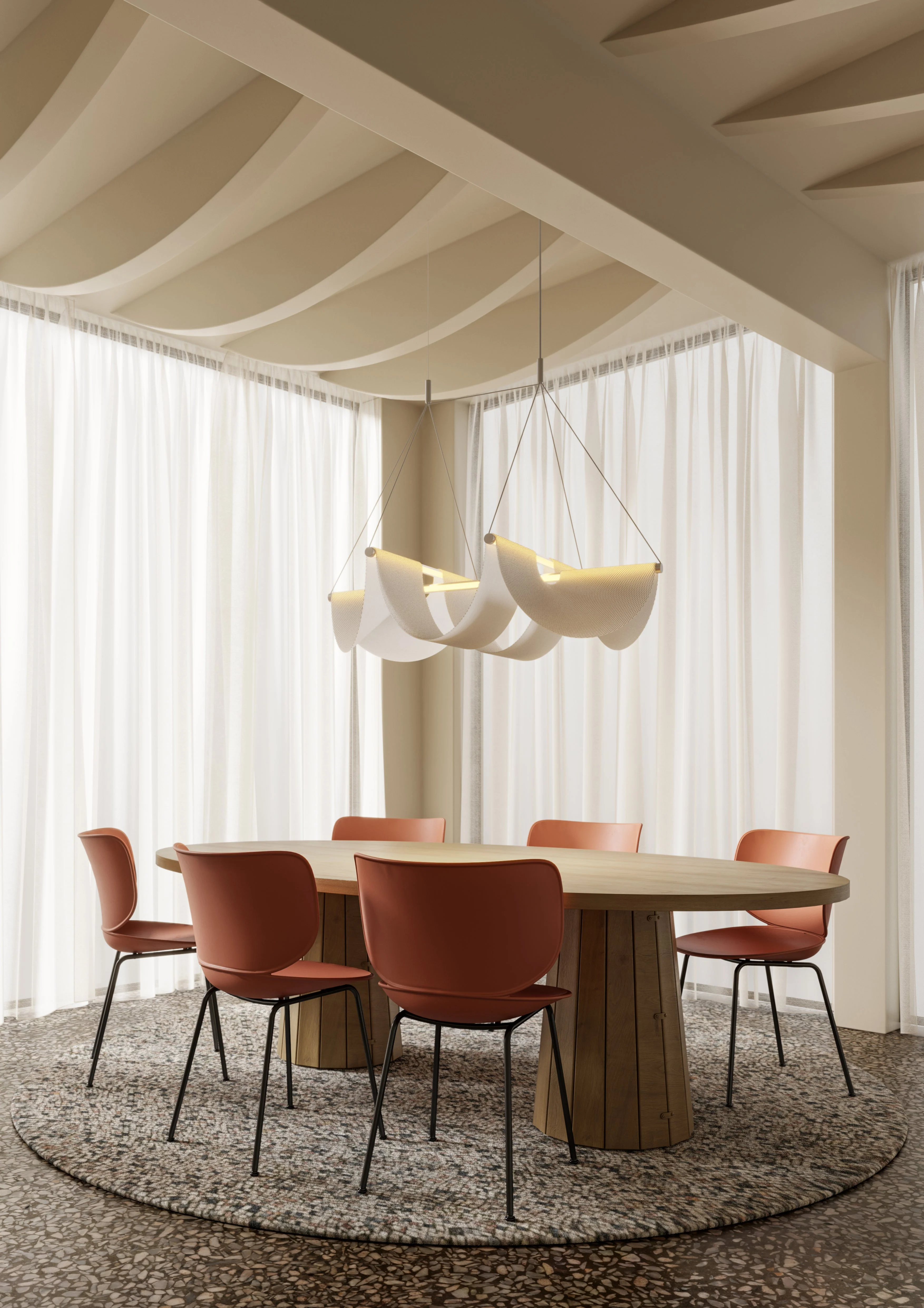 Lampa wisząca DRAPE LIGHT drapowana tkanina - Image 18