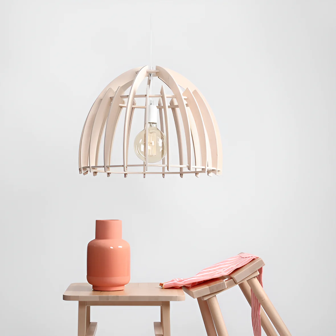 Lampa wisząca FERB drewno - Image 3