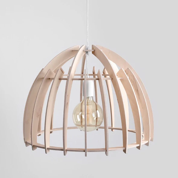 Lampa wisząca FERB drewno - Image 4