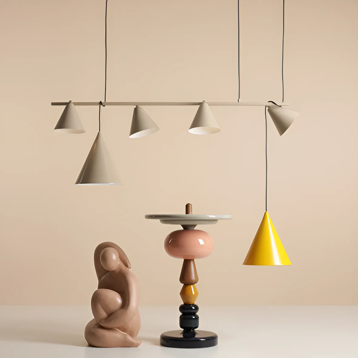 Lampa wisząca FORM QUATRO beżowy - Image 2