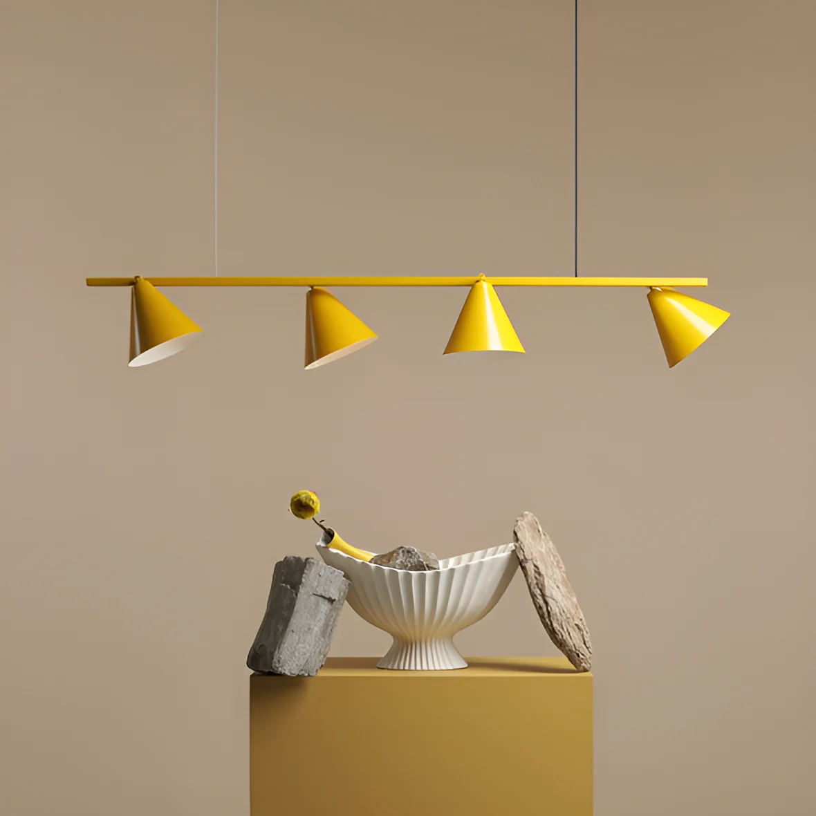Lampa wisząca FORM QUATRO musztardowy - Image 2