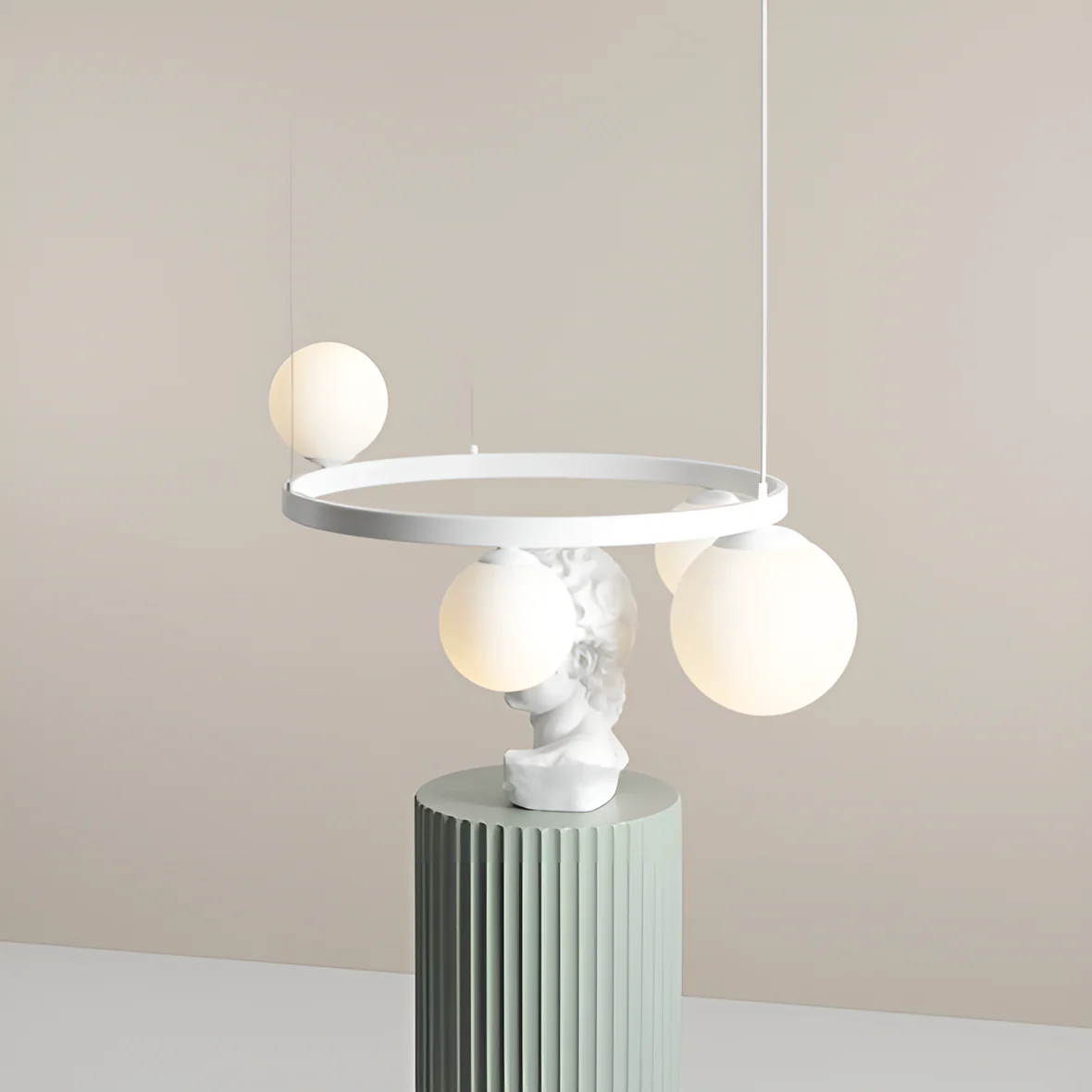 Lampa wisząca GARDA QUATRO RING biały - Image 2