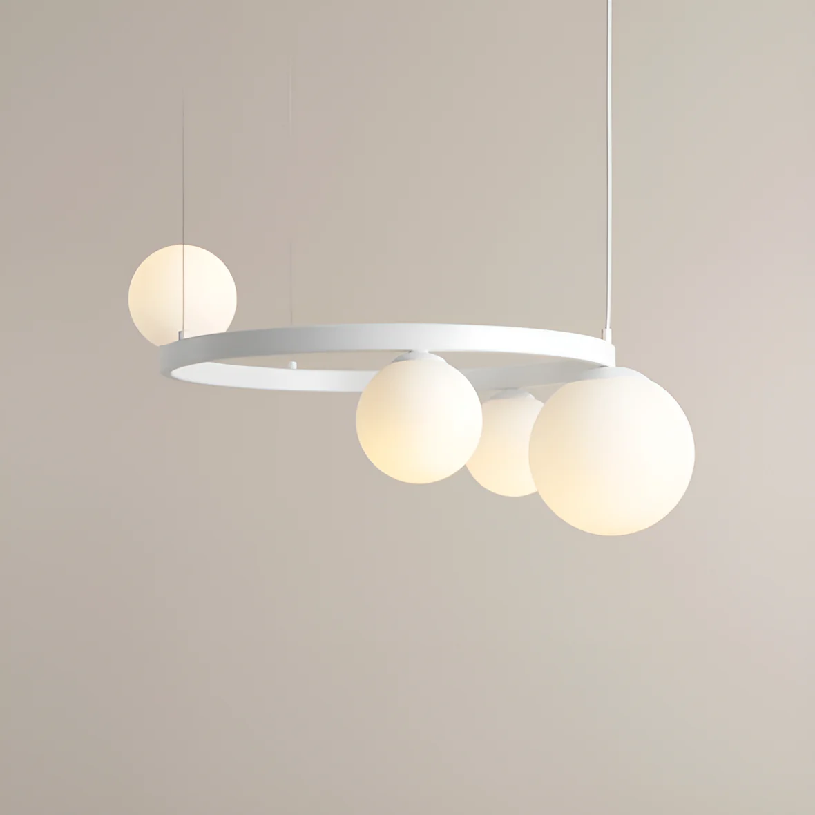 Lampa wisząca GARDA QUATRO RING biały - Image 3