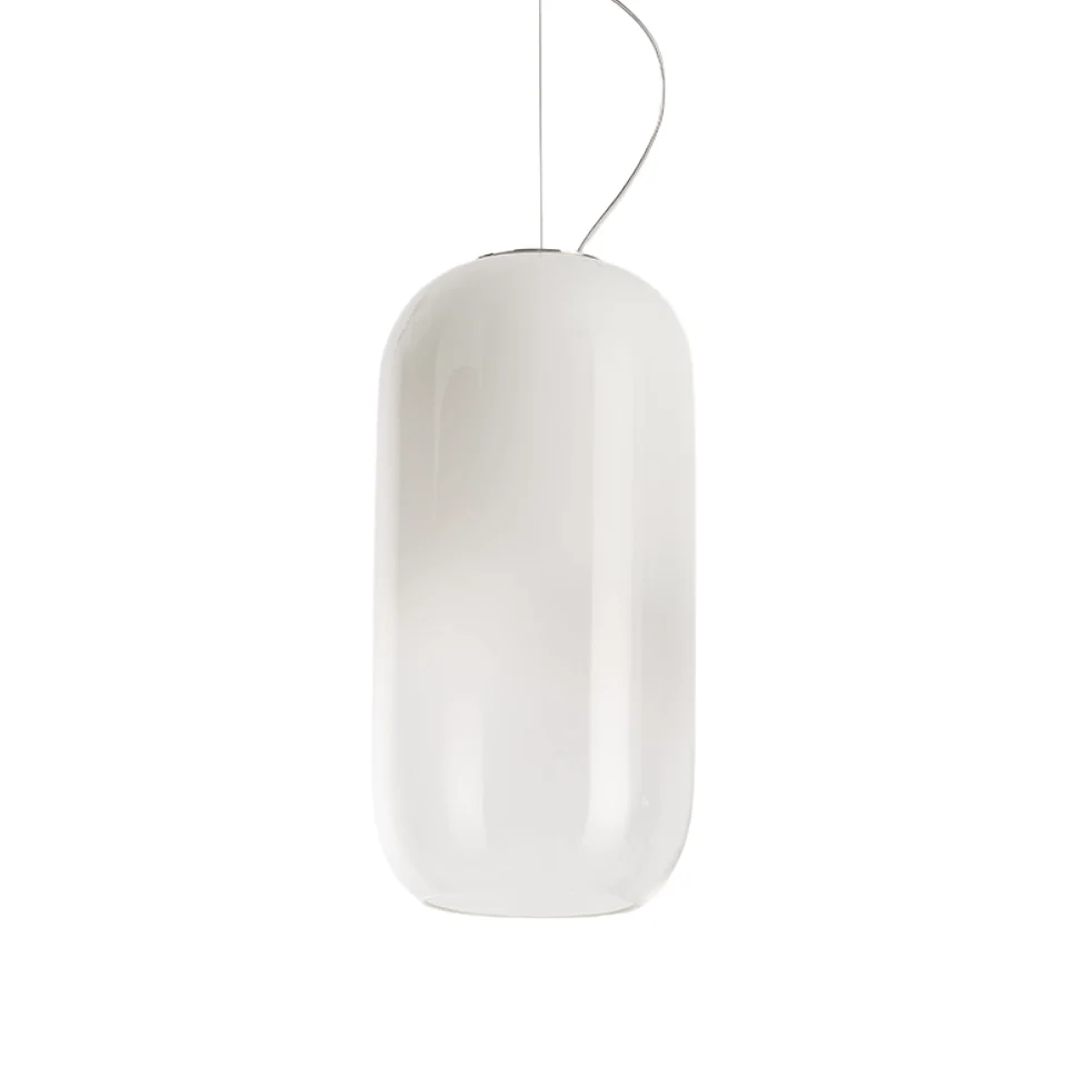 Lampa wisząca GOPLE biały ze srebrnym wykończeniem