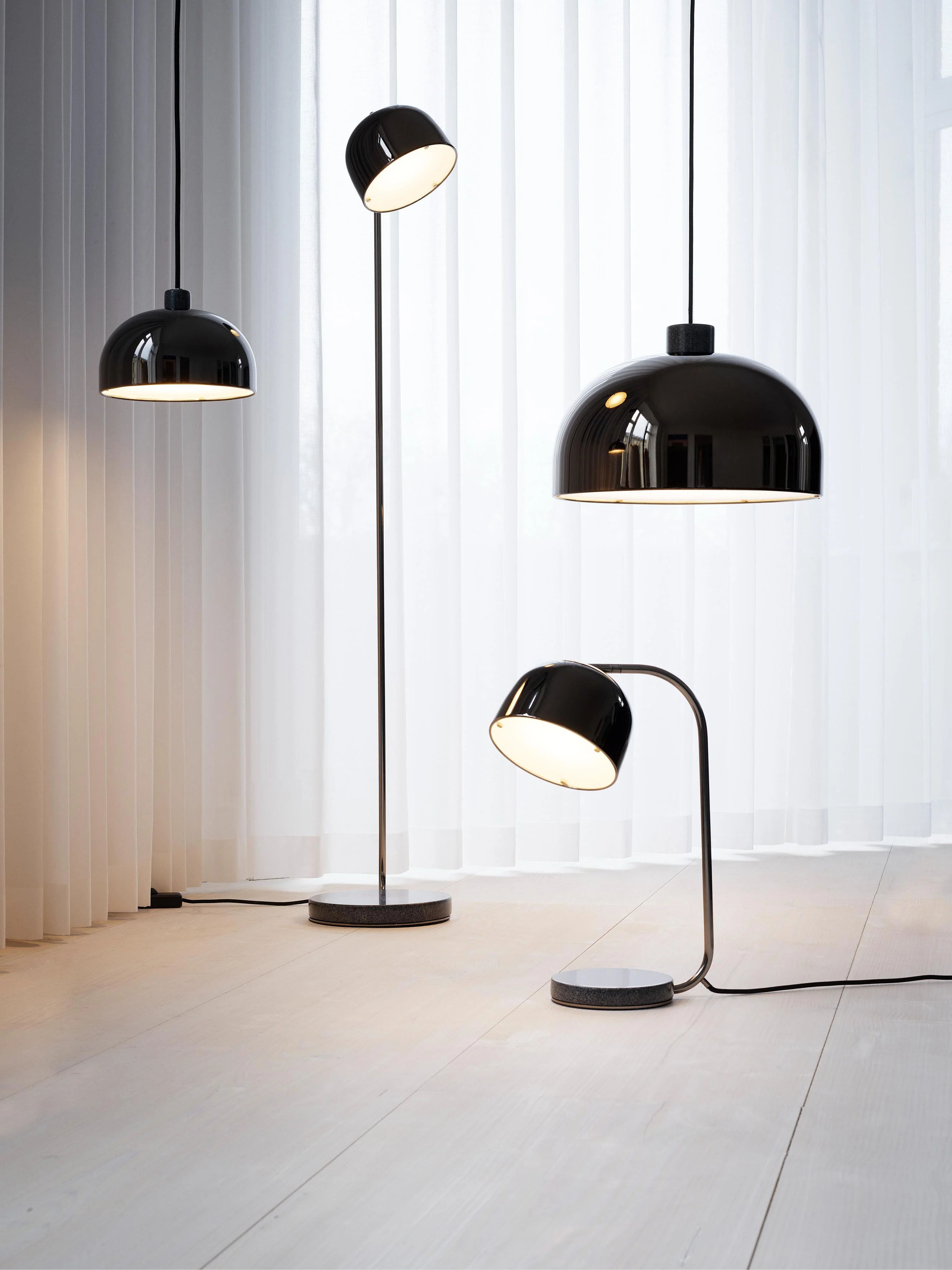 Lampa wisząca GRANT czarny z czarnym granitem - Image 4