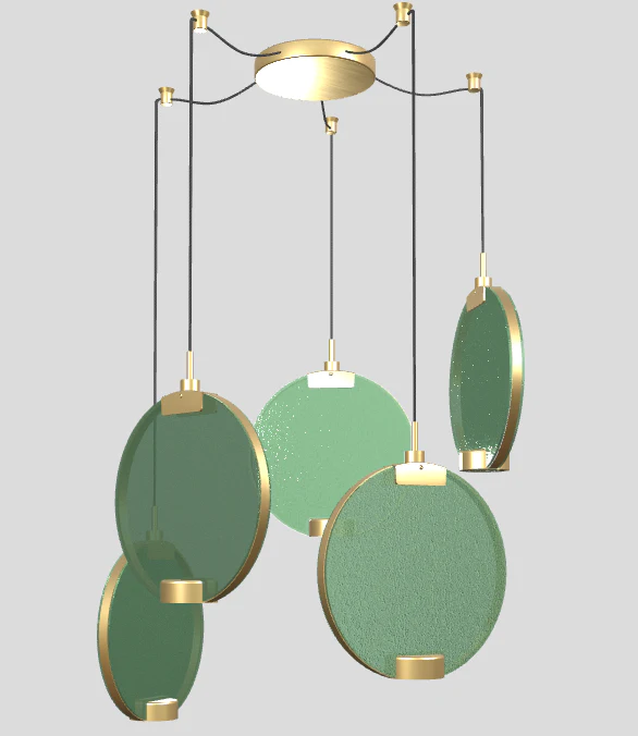 Lampa wisząca HORO S5 szczotkowany mosiądz - Image 10