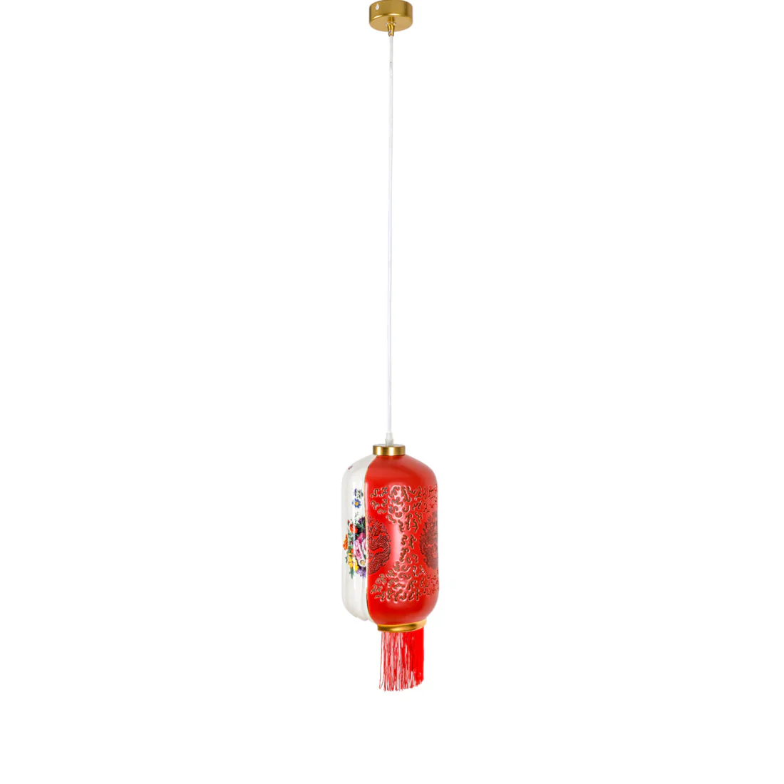 Lampa wisząca HYBRID INALDA biały z czerownym - Image 3