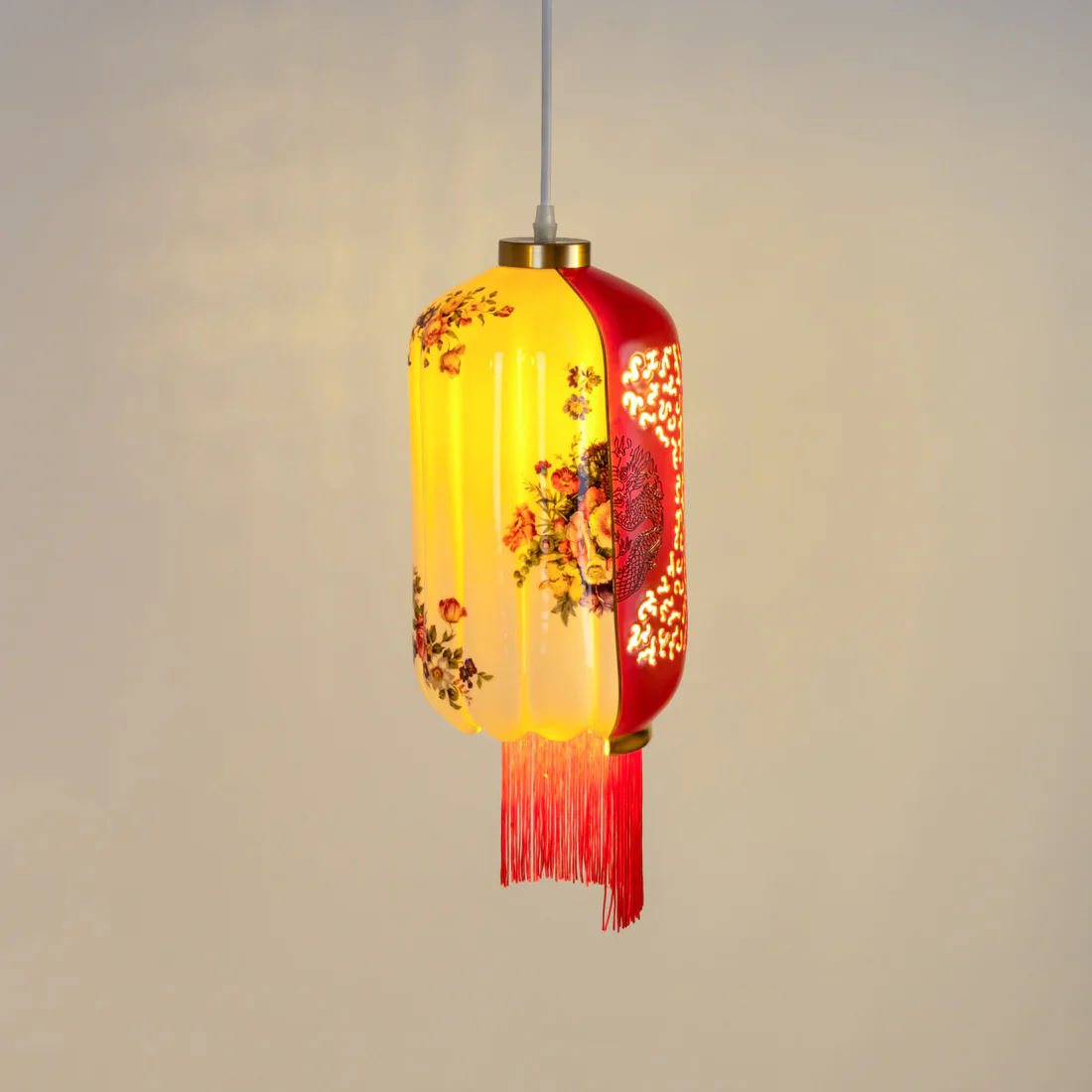 Lampa wisząca HYBRID INALDA biały z czerownym - Image 5