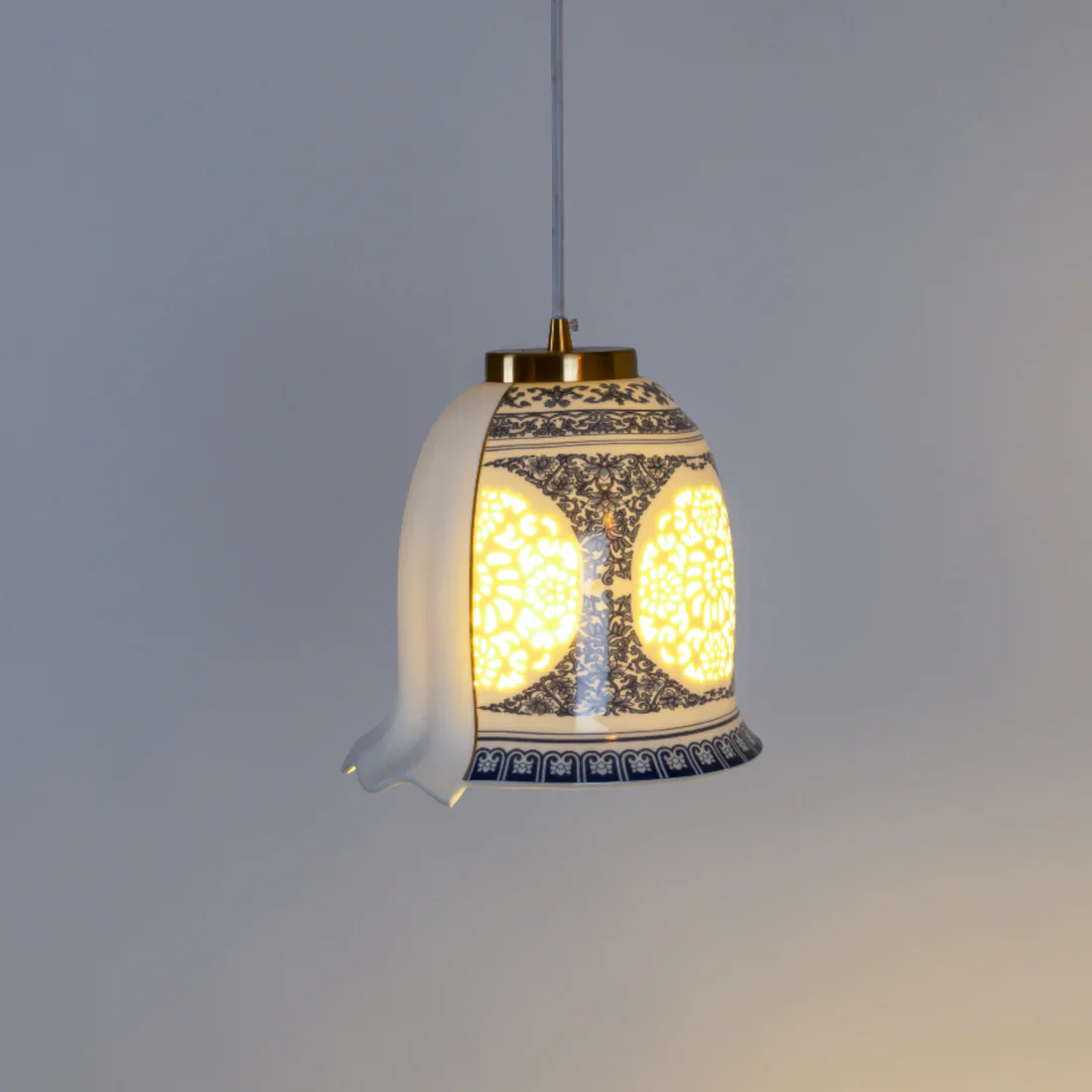 Lampa wisząca HYBRID LAUVIA biała porcelana - Image 6