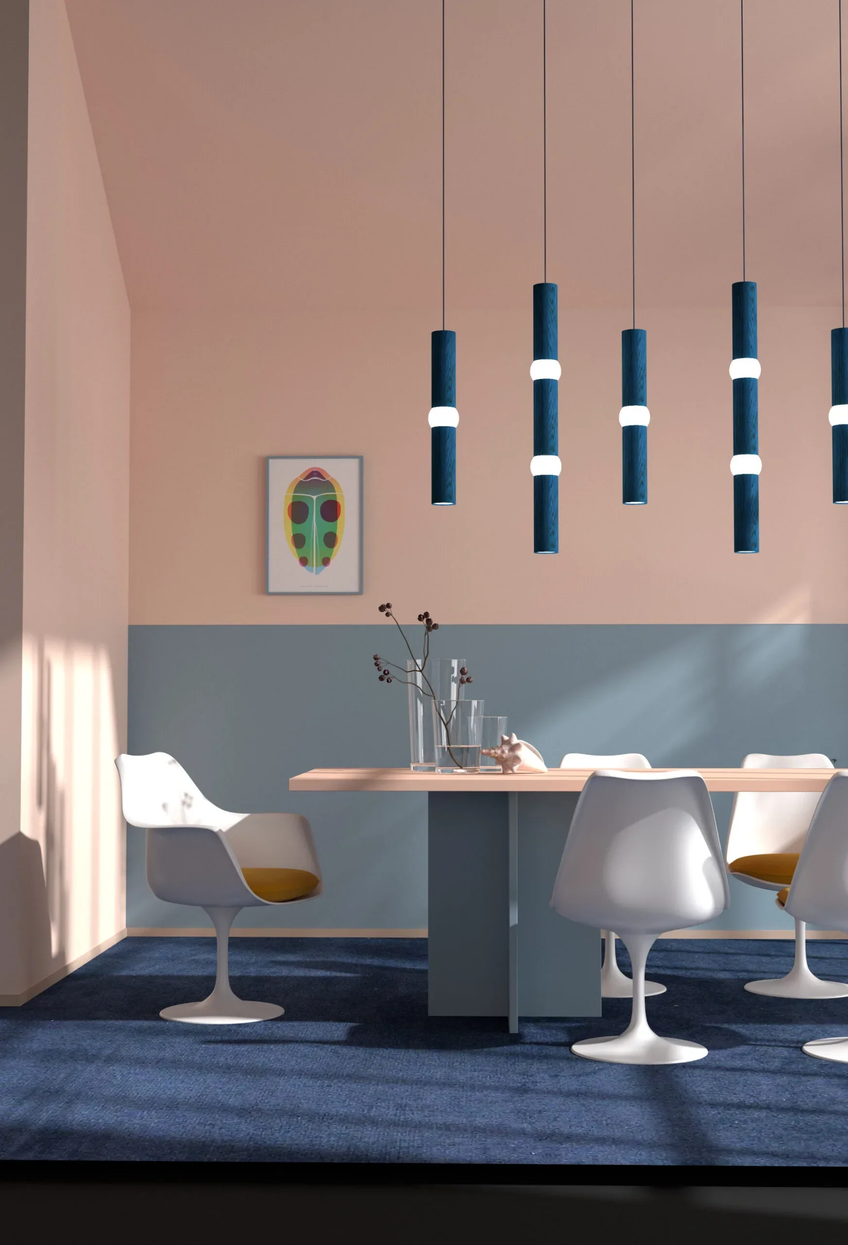 Lampa wisząca LIGHTBONE niebieski dąb - Image 10