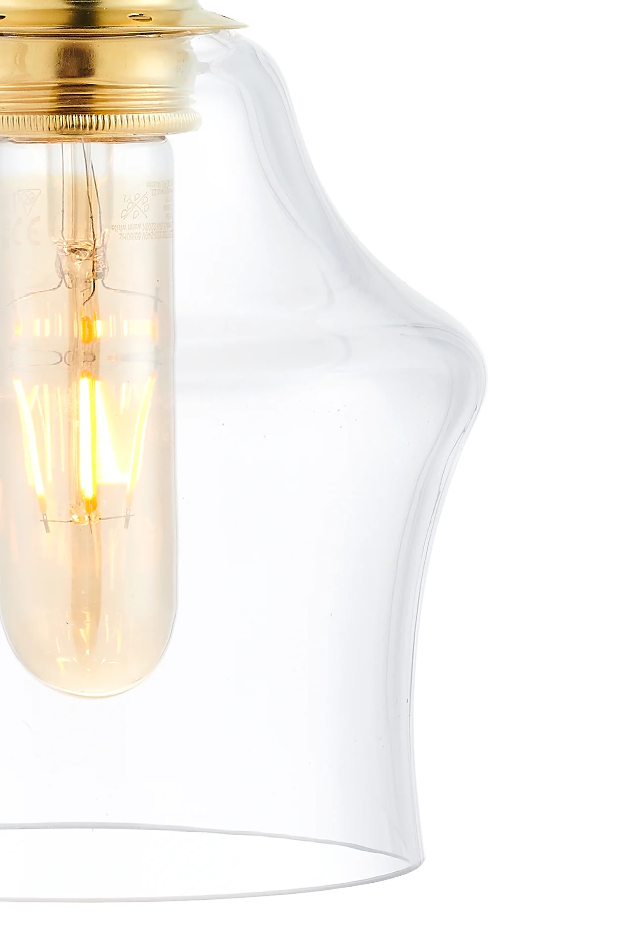 Lampa wisząca LONGIS II transparentny ze złotym - Image 5