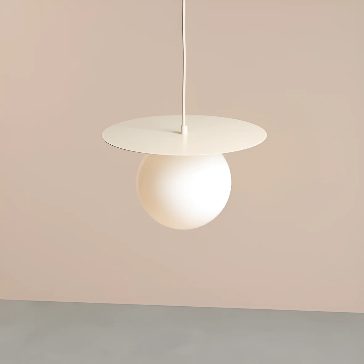Lampa wisząca LOOP kremowy - Image 5