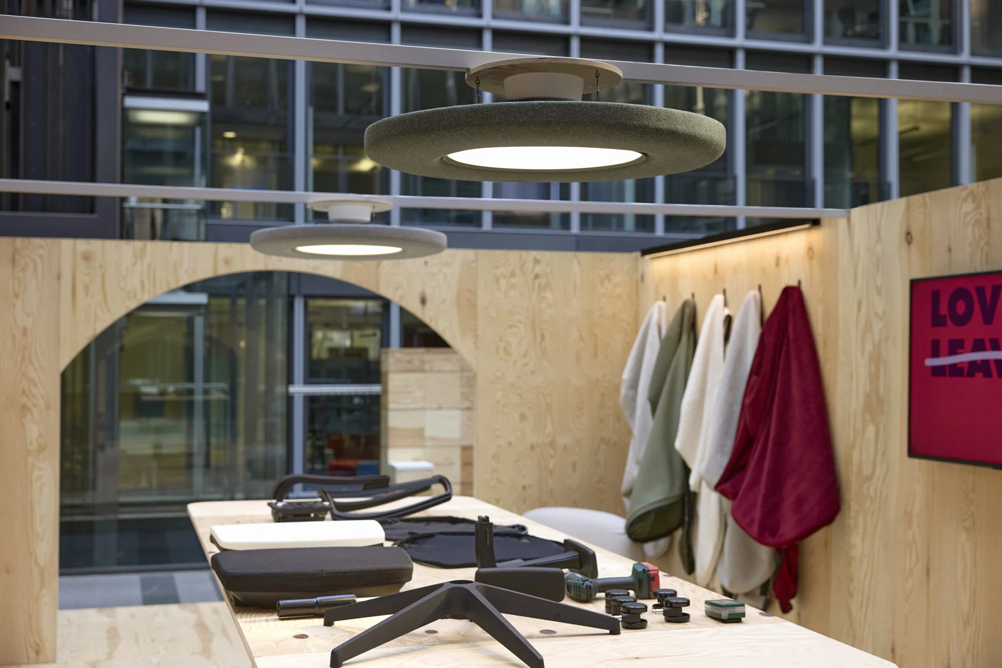 Lampa wisząca LP SLIM ACOUSTIC ciemny aluminiowy rant - Image 2