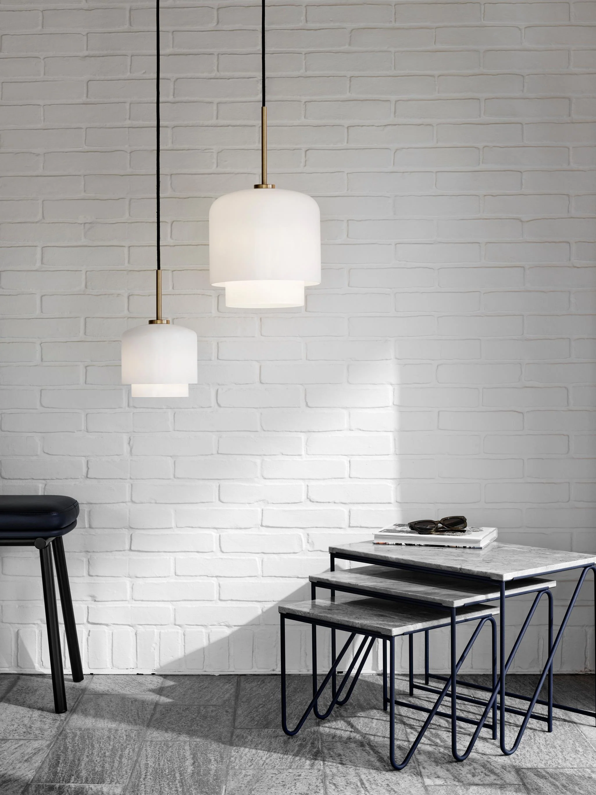 Lampa wisząca MEGUMI biały z mosiężnym wykończeniem - Image 12